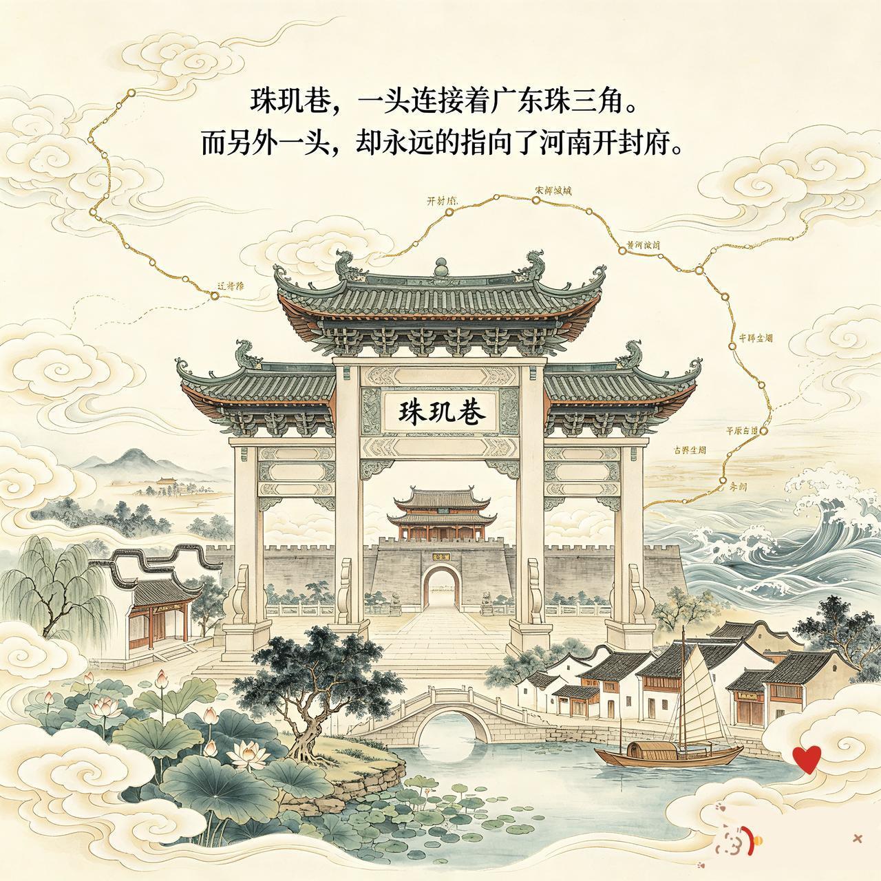 做为客家移民的重要根脉，“珠玑巷”可以说是:
一头连接着广东珠三角，而另外一头，