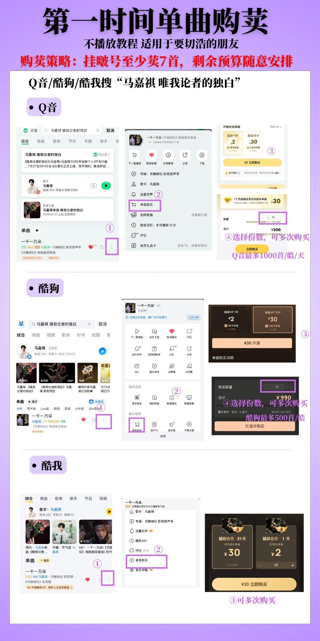 单独发一下【不播放buy单曲】教程，第一步所有人都要先buy单曲，有挂脖h的都要