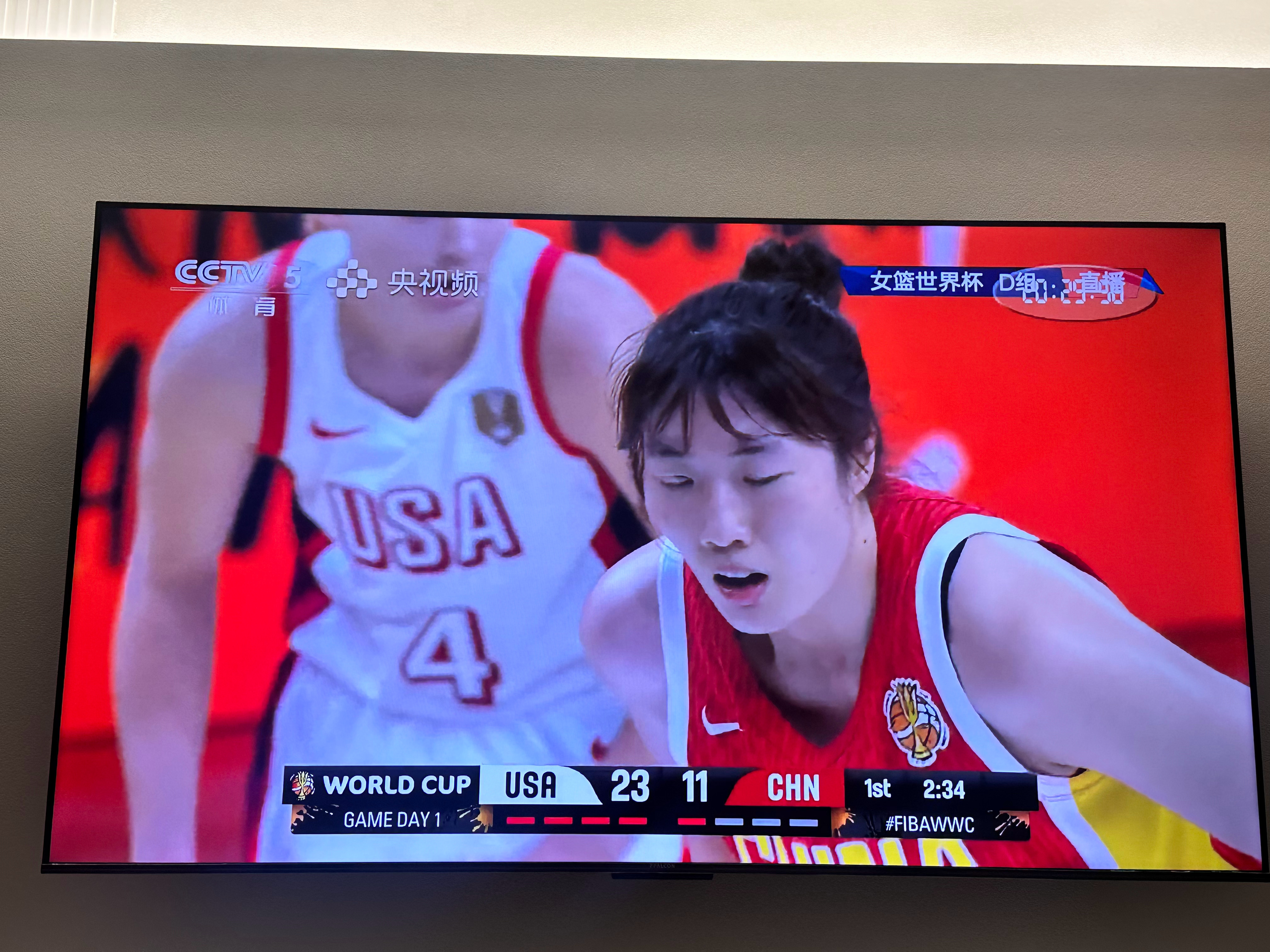 🔥这一球看得太过瘾！罗欣棫强硬二加一！ 中国女篮vs美国女篮 ​​​