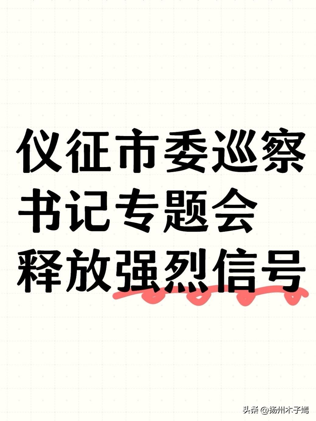 3月13日上午，扬州仪征市委第十轮巡察书记专题会暨集中反馈会召开。仪征市委书记孟