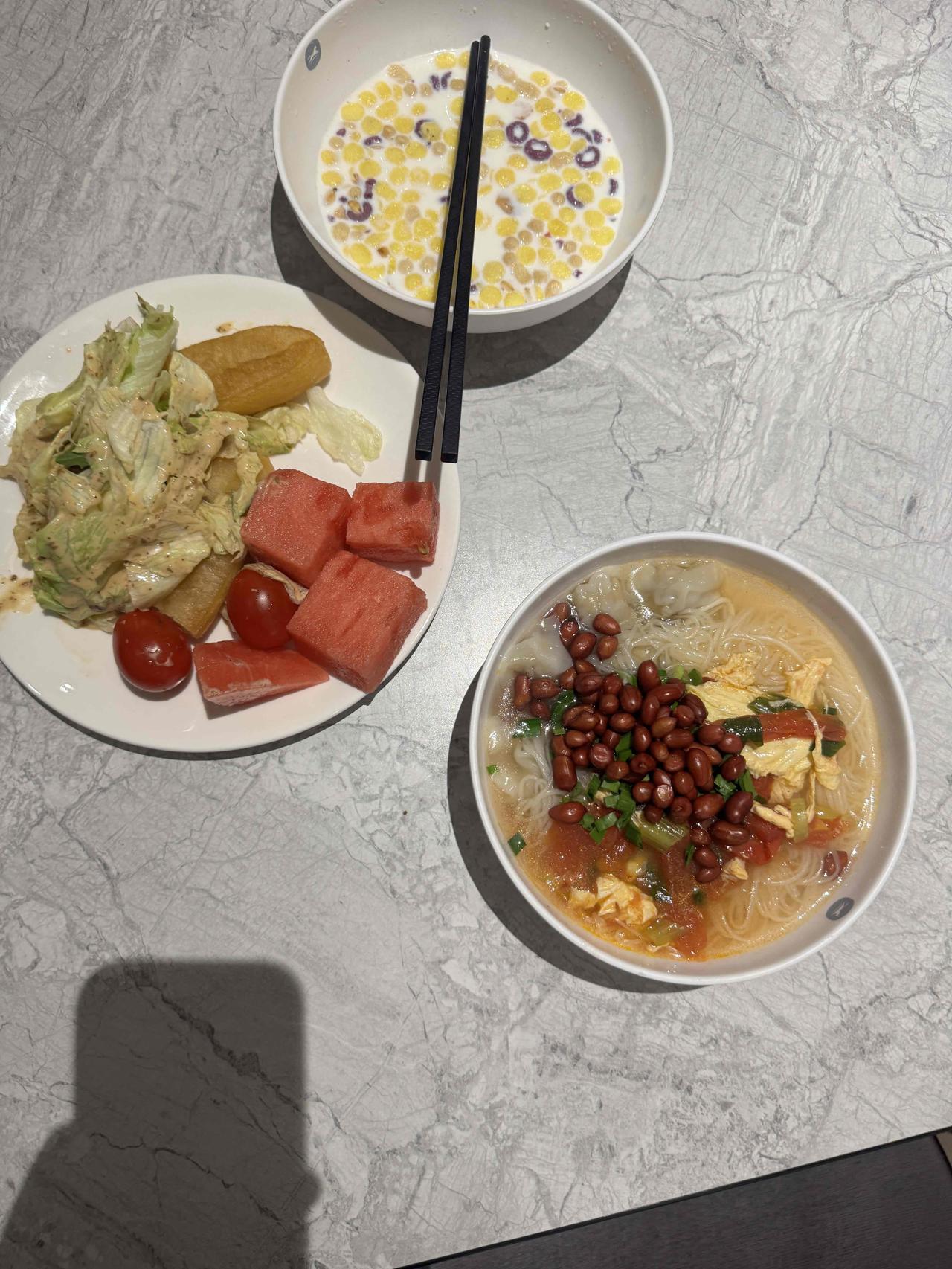 汉庭酒店的早餐真丰盛，太好吃了