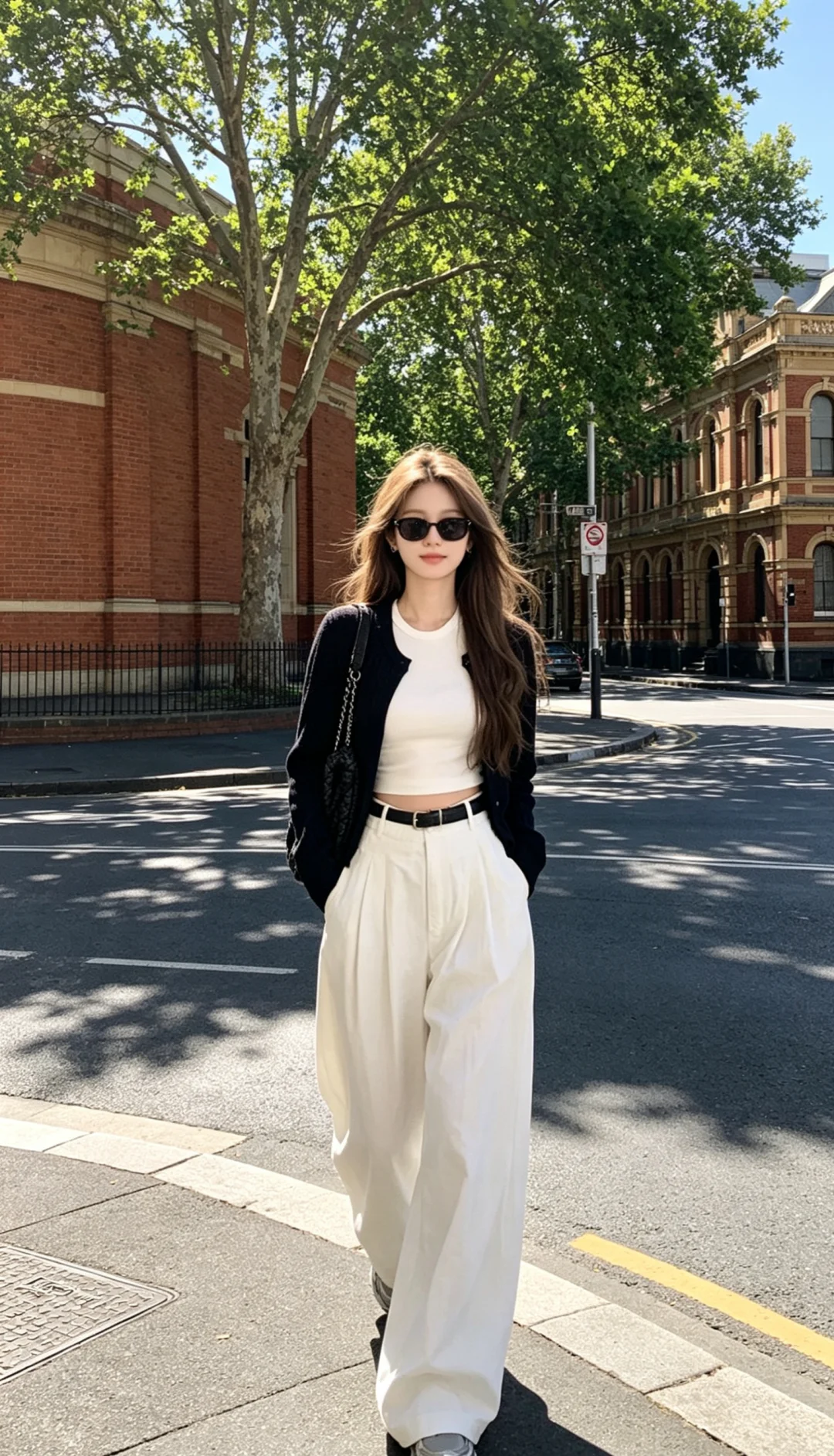 白裤子怎么穿都不老气！