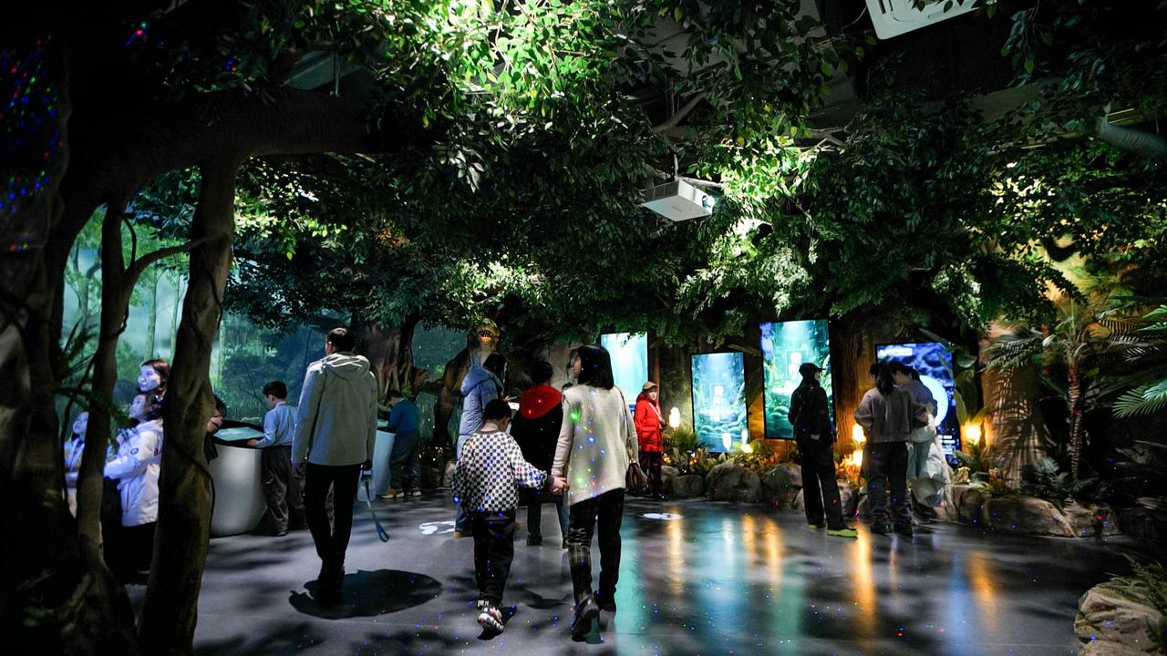 展馆人速看！传统恐龙展标本+文字太劝退，游客5分钟就溜😭 
思特科技《穿越白垩