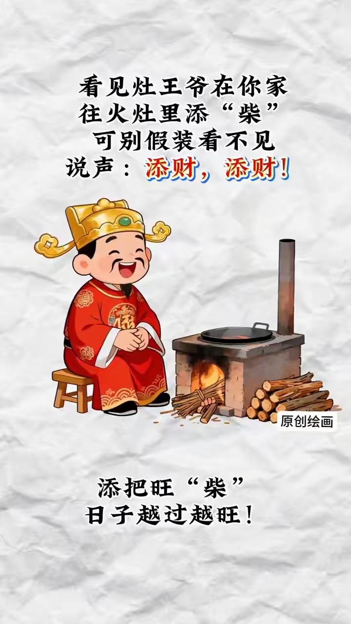 灶房烟火旺，灶王爷送暖到心坎🔥
 
民俗暖心 烟火气日子 家的味道
 
老辈人