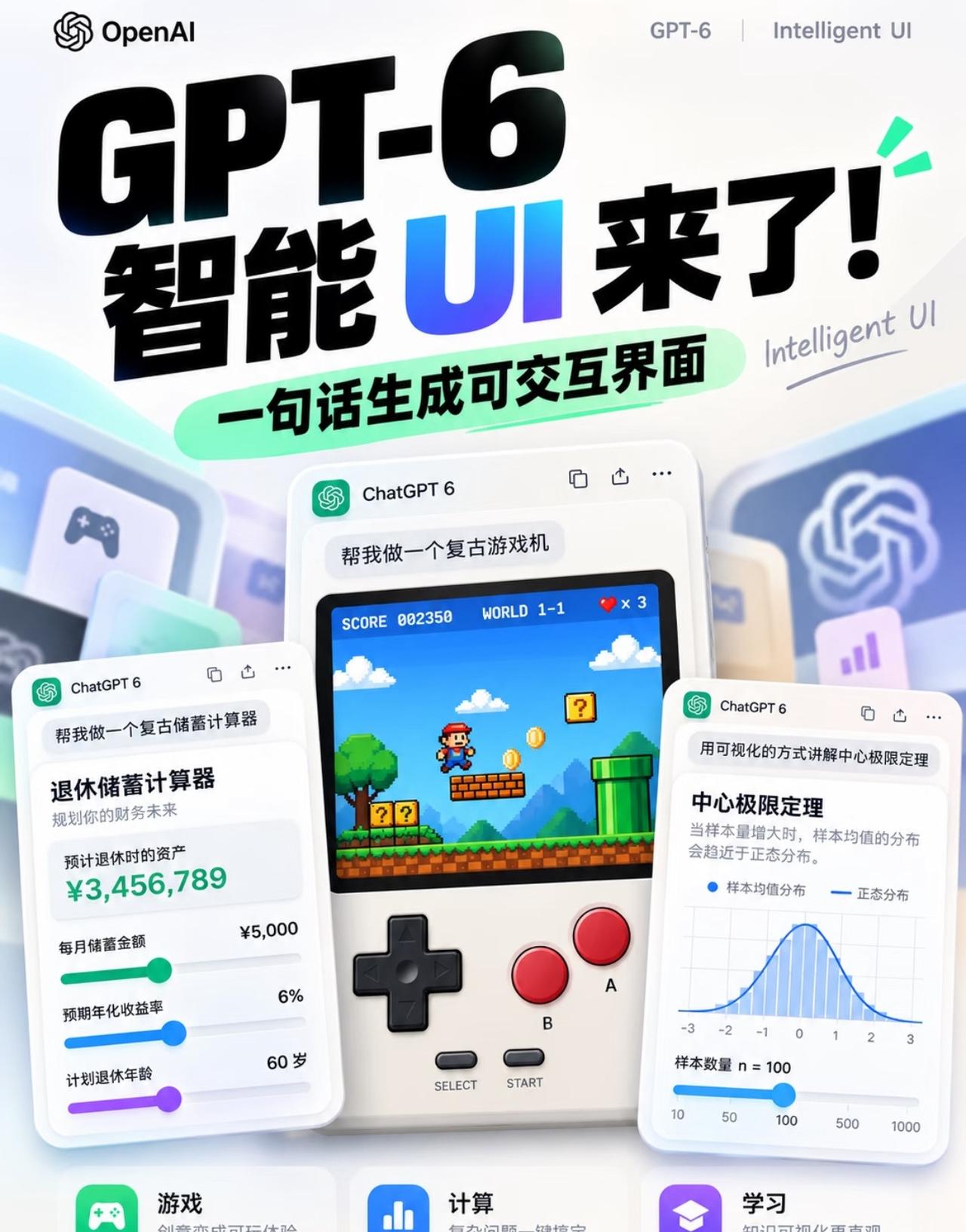 试了GPT6新的聊天模式，感觉完全换了一种交互体验😲！以前AI聊天基本全是文字