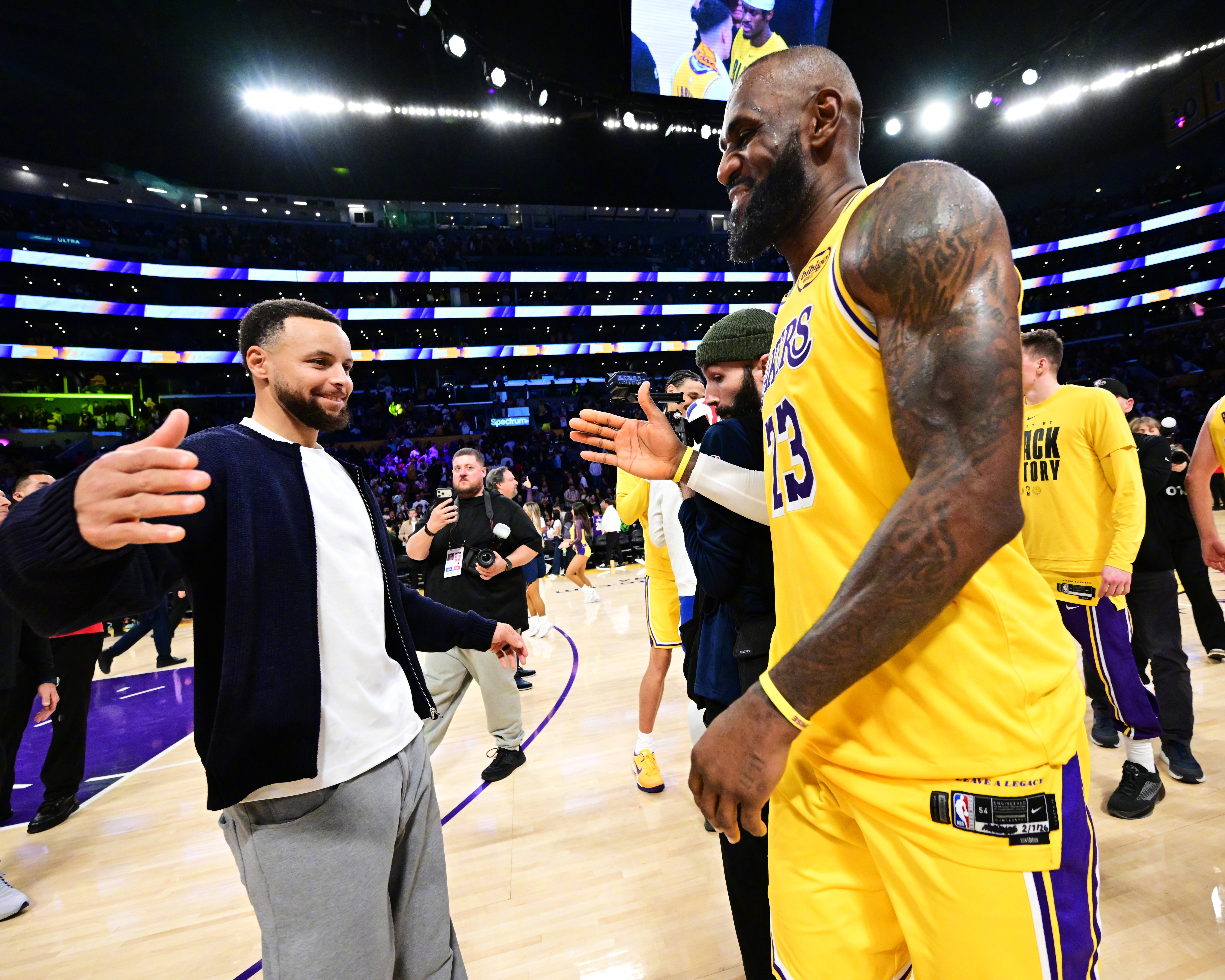 Respect🤝勇士vs湖人