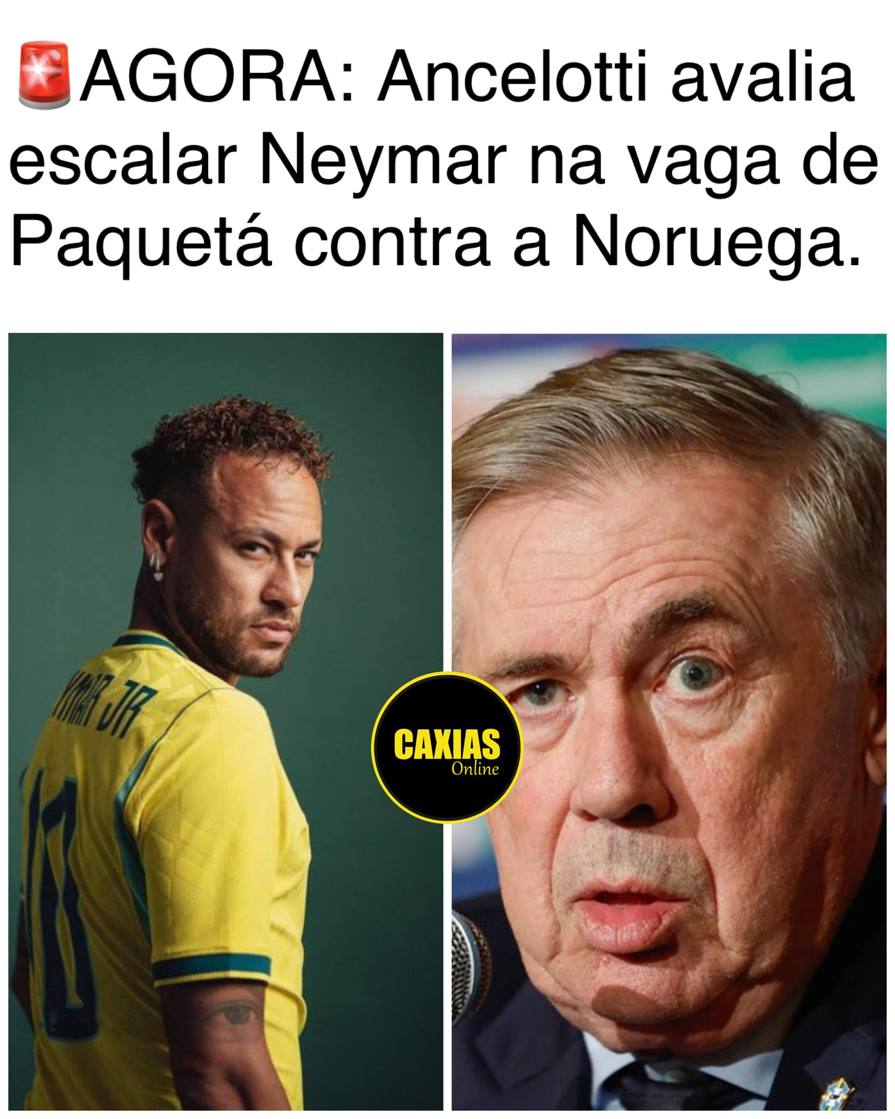 neymar 随着帕奎塔受伤后，安帅可能安排内马尔成为八分之一决赛的备选方案之一