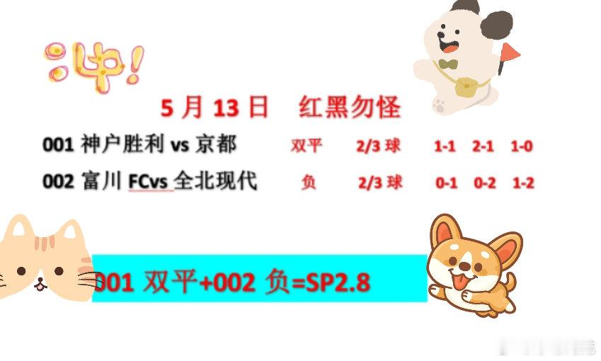5.13早间档，稳定输出。兄弟们等你来 。今晚大鱼大肉。连荭冲击。日职联韩k联日