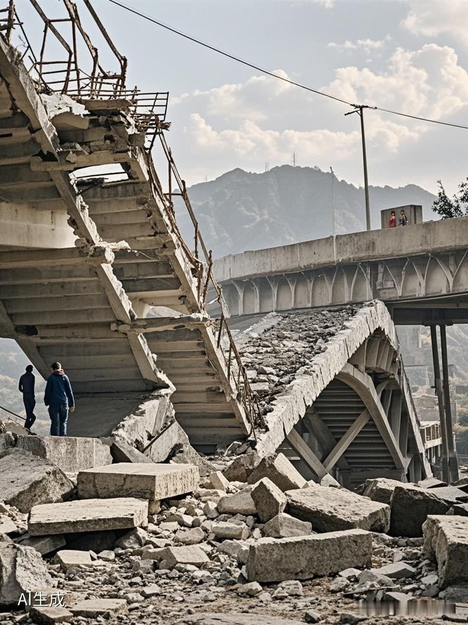 四川阿坝桥体垮塌
目前未有人员伤亡报道
11月10日，巡逻人员发现
阿坝红旗特大