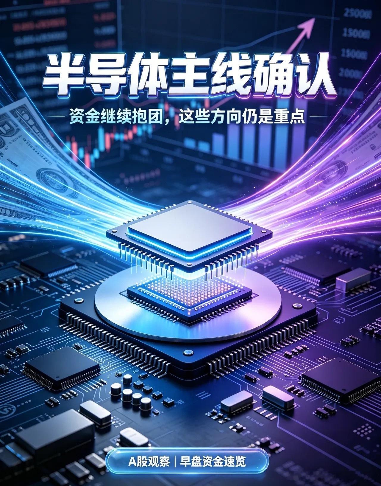 7月1日早盘资金速览｜半导体强势霸榜，主线地位无可撼动截至早盘收盘，两市主力资金