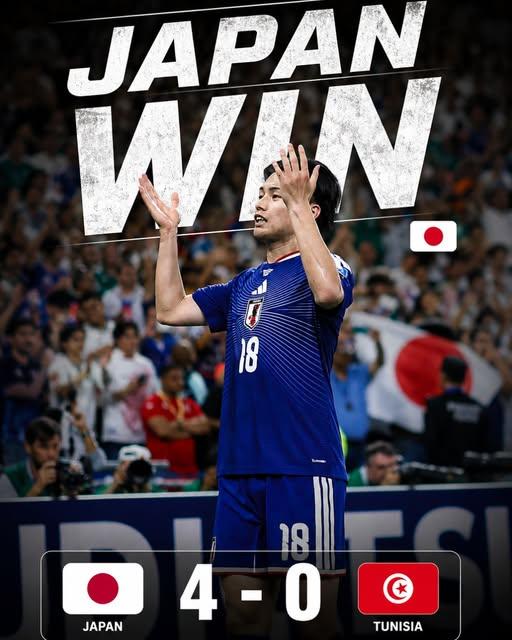 日本队轻松4-0击败了突尼斯，让这支非洲球队的换帅成了笑话。第一轮比赛后，突尼斯