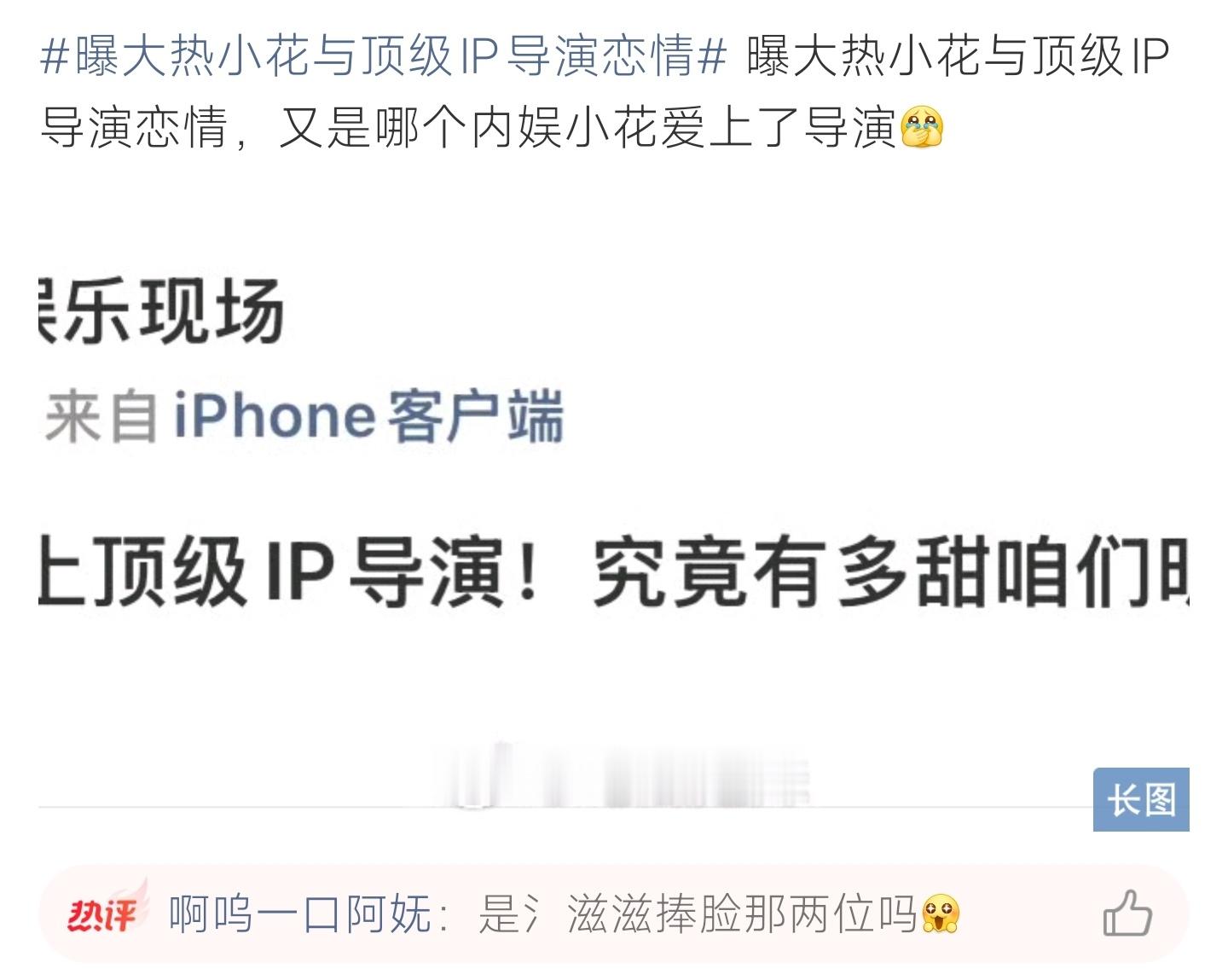 曝大热小花与顶级IP导演恋情网传人气小花与顶级IP导演传出恋情，内娱新瓜曝光，网