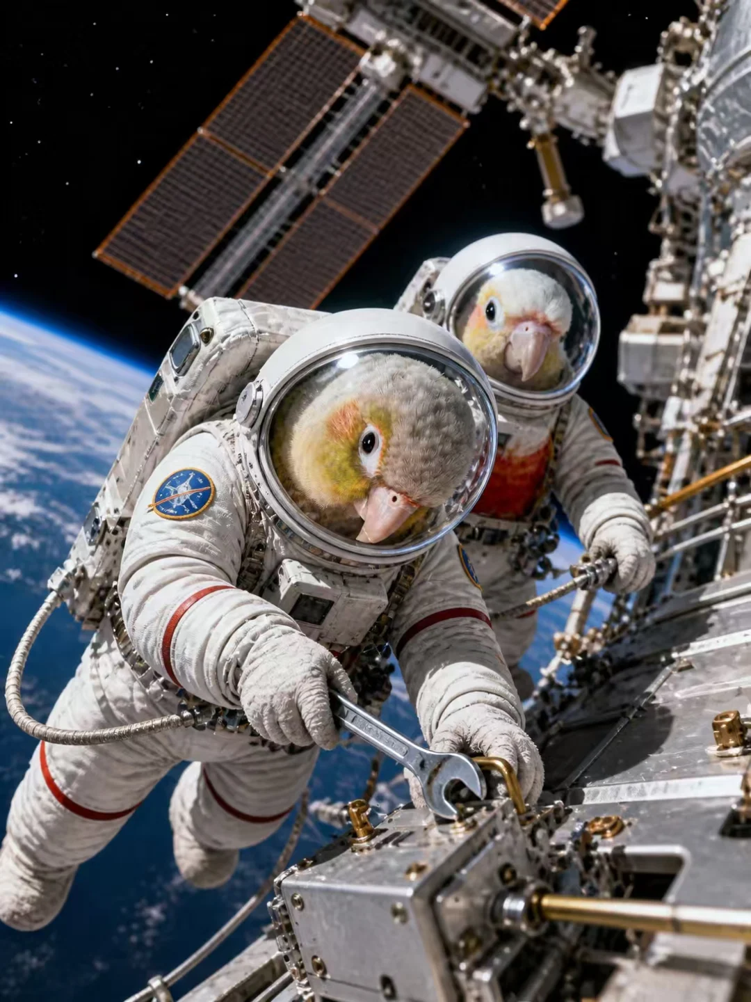 把小鹦鹉发配去太空！🚀