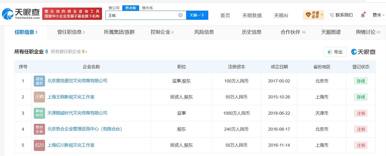 王鸥何九华暂无商业关联

王鸥名下仅2家企业存续 王鸥名下关联5家企业
8月31