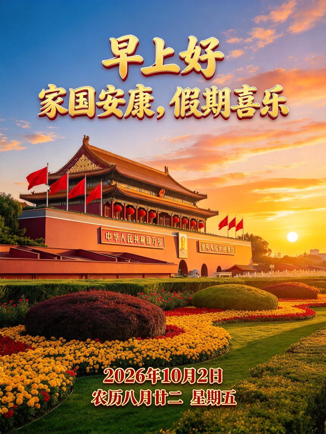 2026.10.2周五早安祝福图片壁纸拿图吱一声噢～ 