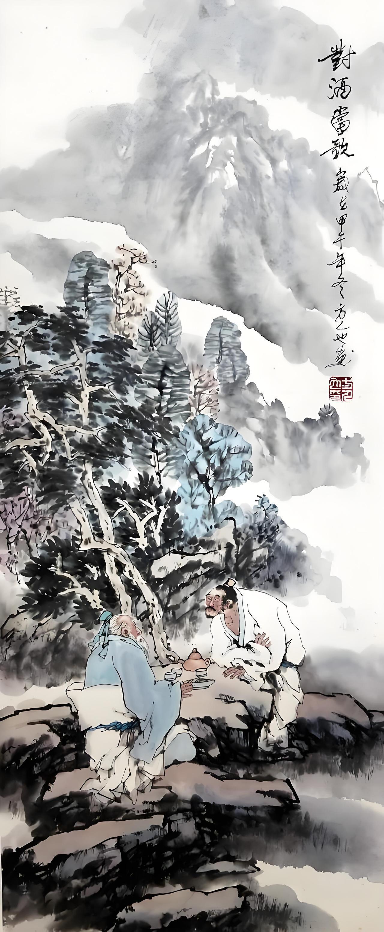 上联：对酒当歌峰岭外
下联：[玫瑰]

网络图片/诚谢侵删