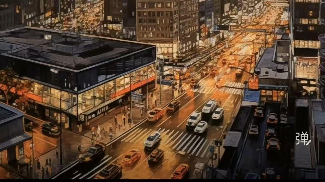 随笔
高楼林立接晨曦，
车马如流人似蚁。
咖啡香气飘街角，
数字光影换新衣。