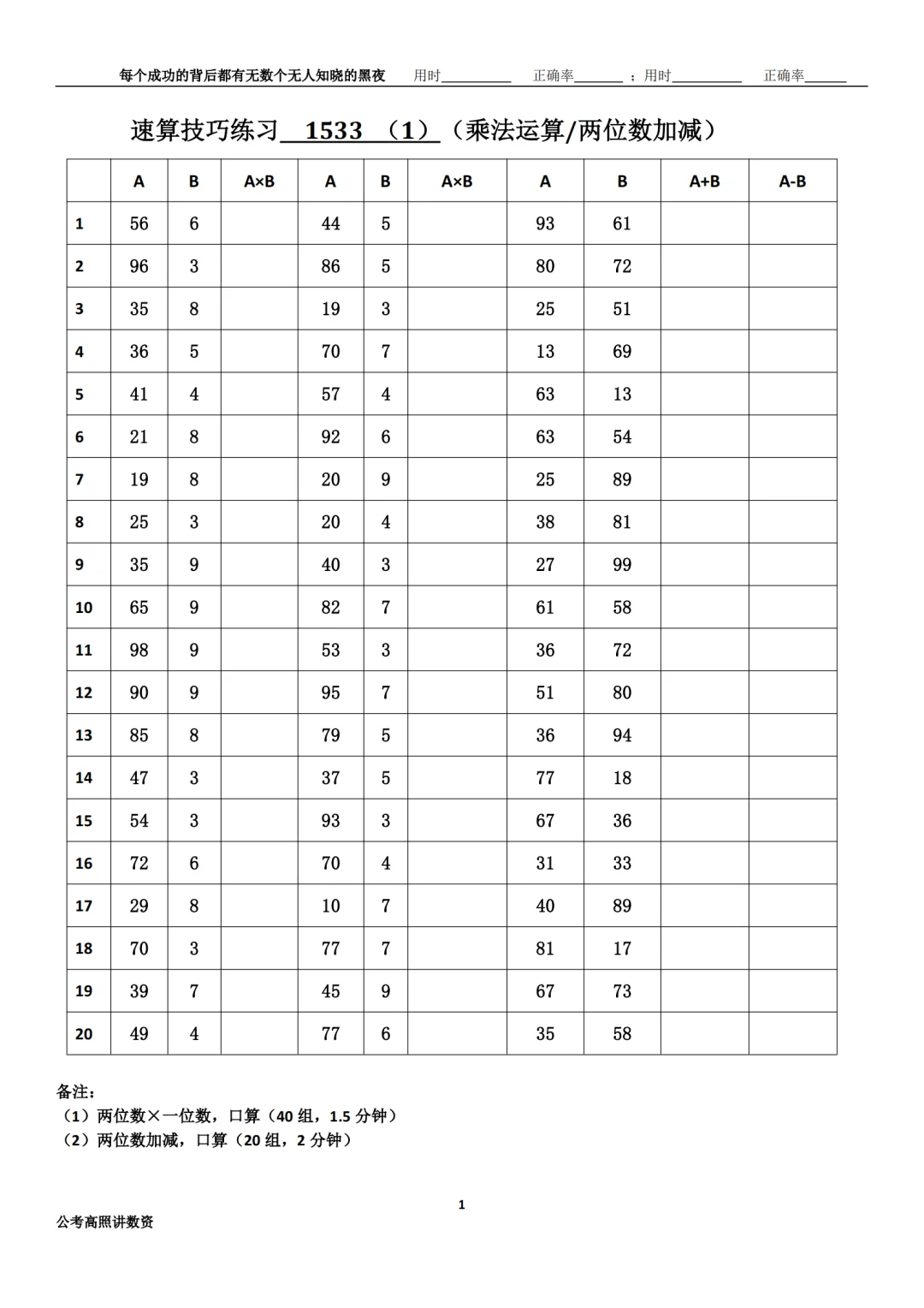 资料分析速算练习1533
