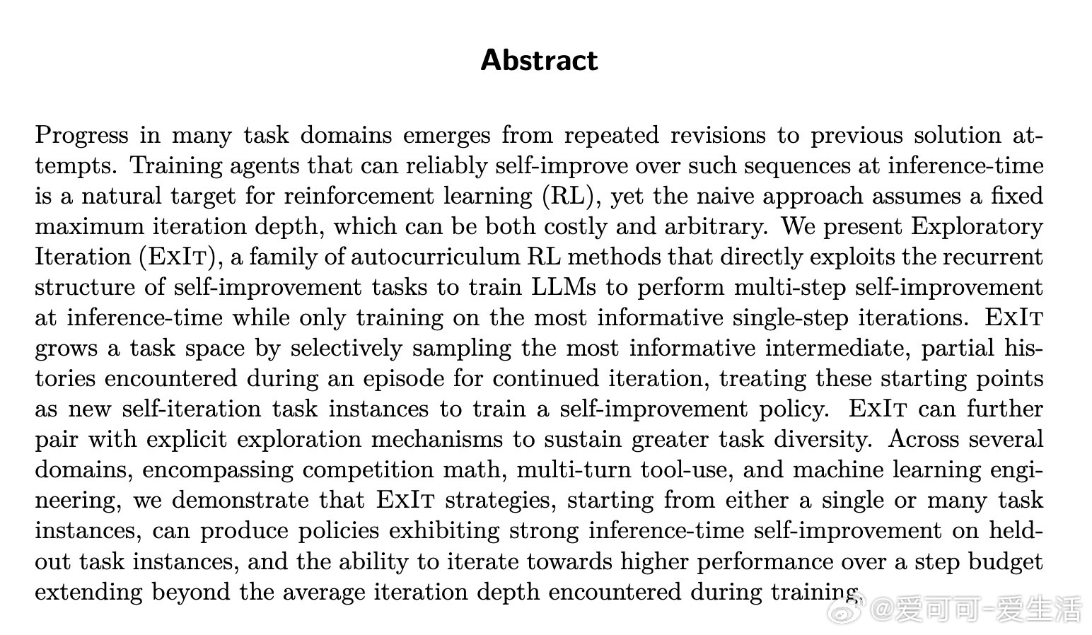 [LG]《Bootstrapping Task Spaces for Self-