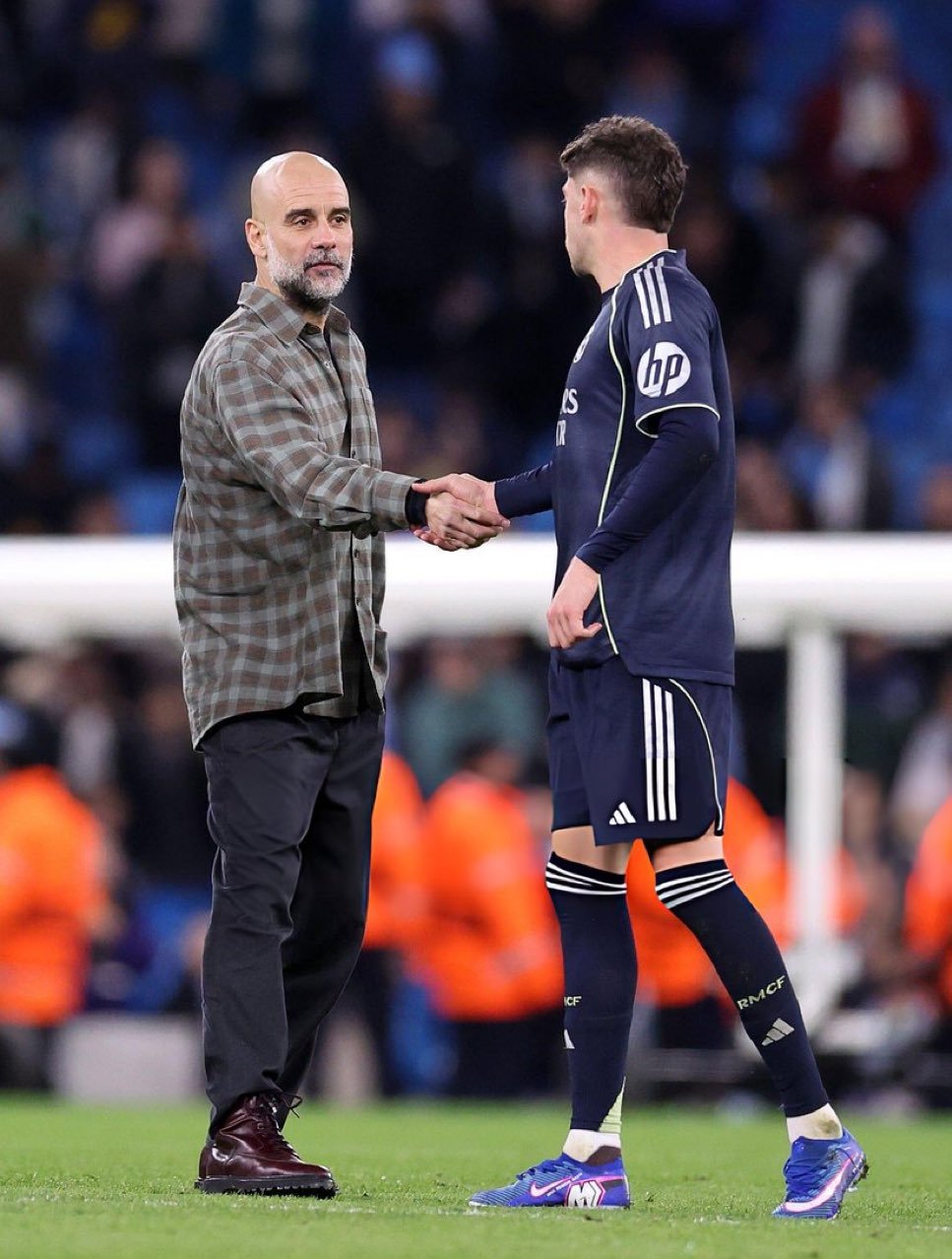 瓜迪奥拉 x 巴尔韦德 🤝欧冠联赛曼城1比2皇马