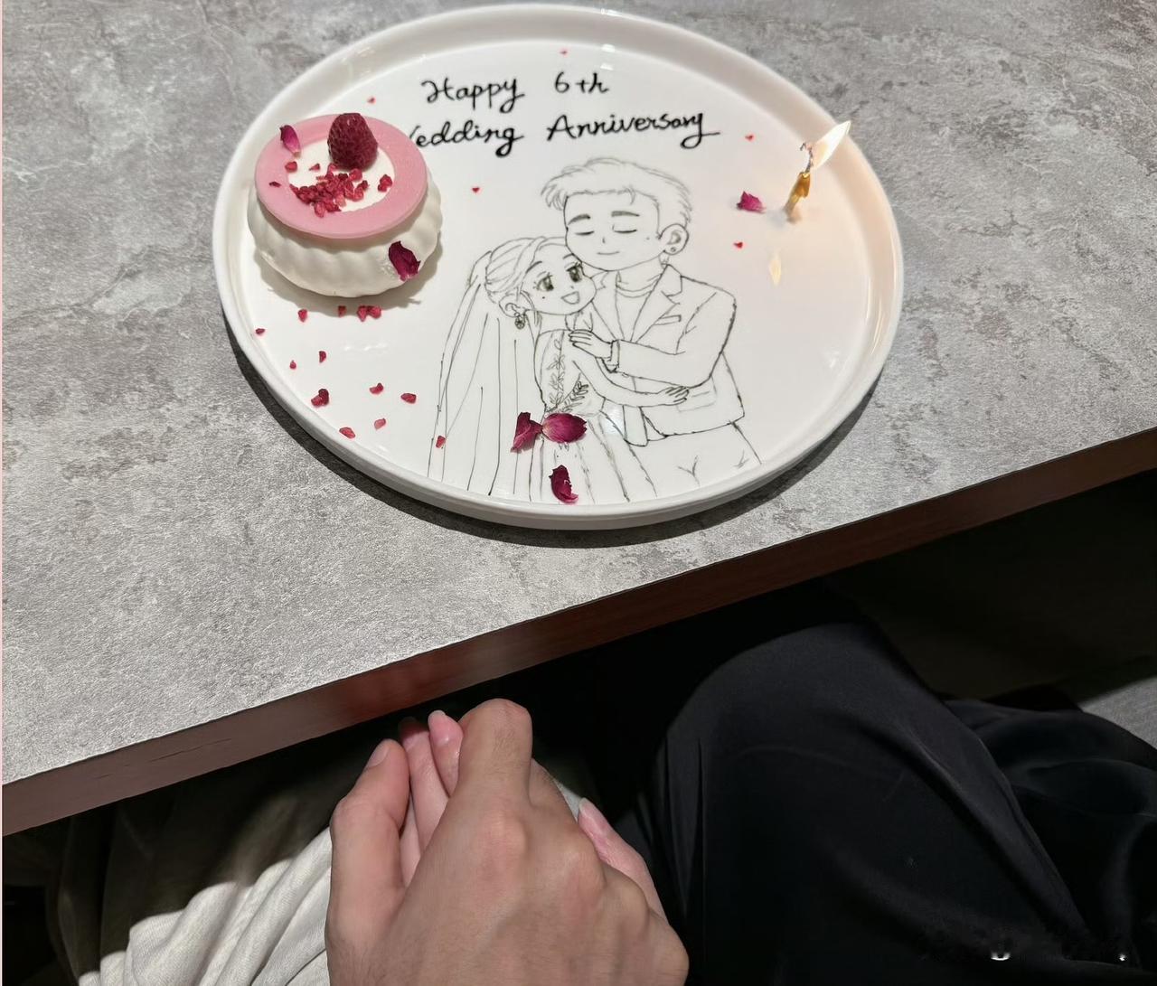 杨丞琳真是低调，每次晒生日或者纪念日都不晒与李荣浩的正脸照，这次晒结婚6周年纪念