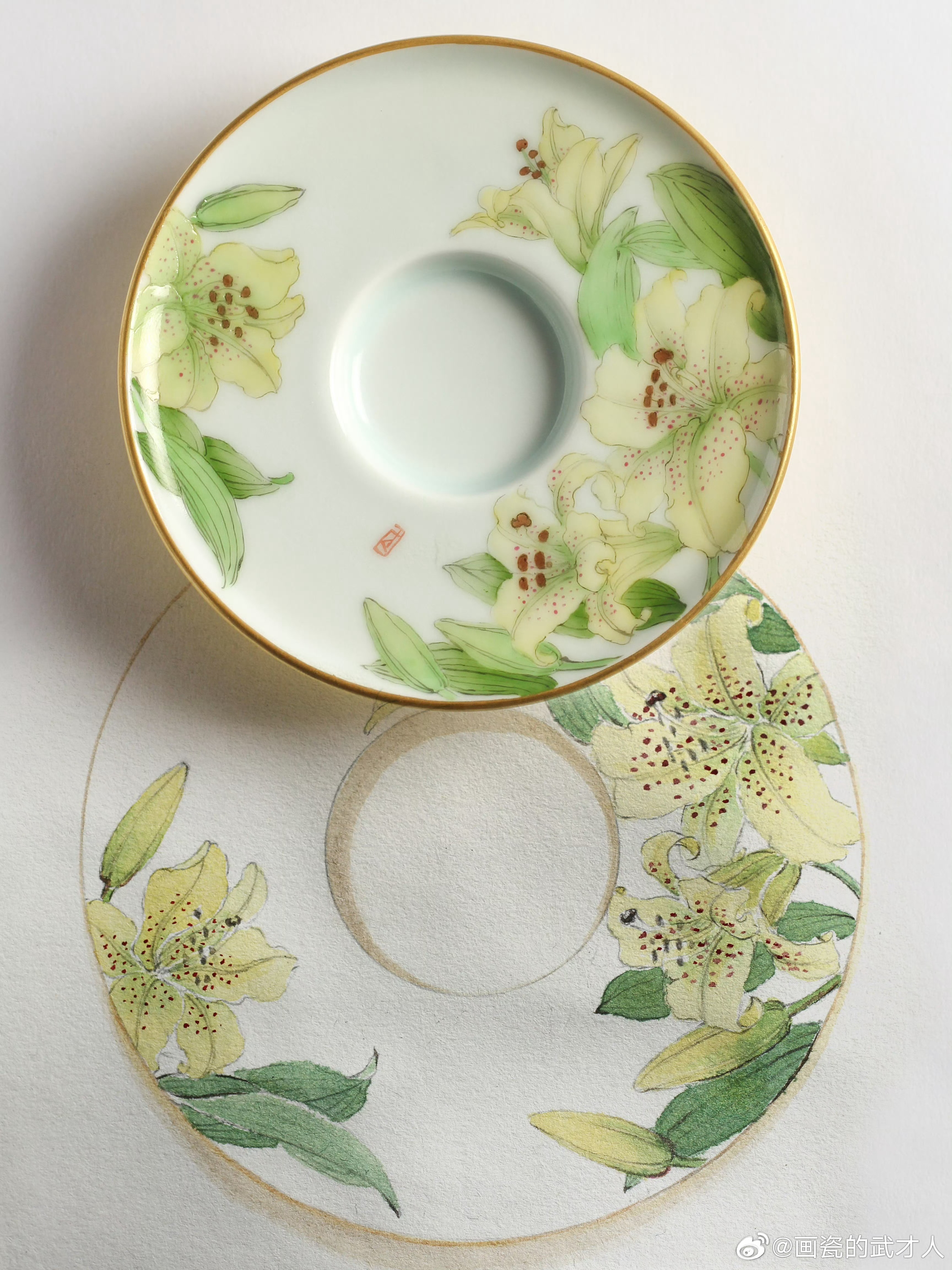 那些年画过的百合花，它们还在谁家开着呢～ 