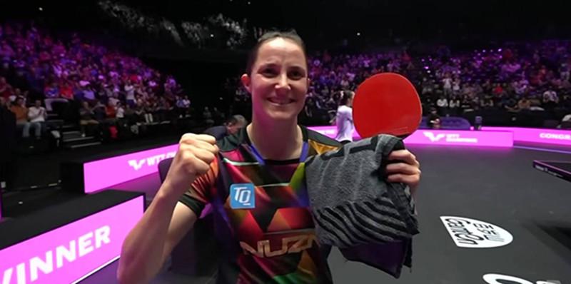 申裕斌完赛后现身观众席，为张禹珍加油助威！

11月2日晚，蒙彼利埃冠军赛收官，