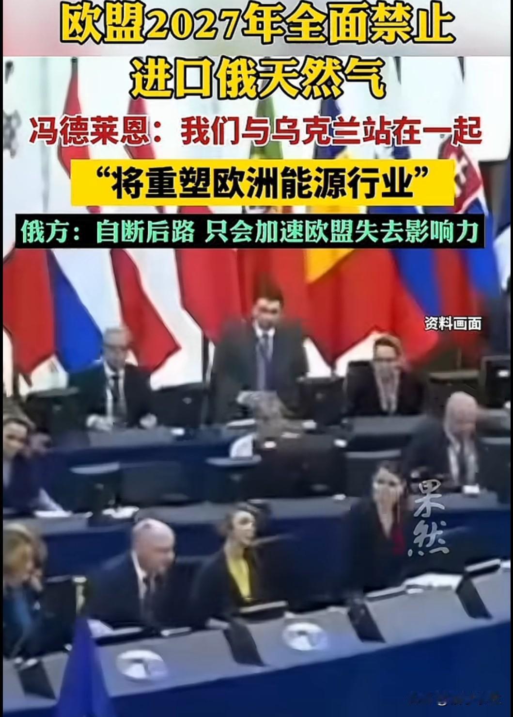 欧盟 2027 年禁运俄天然气 全球能源格局将迎巨变

欧盟委员会主席冯德莱恩近