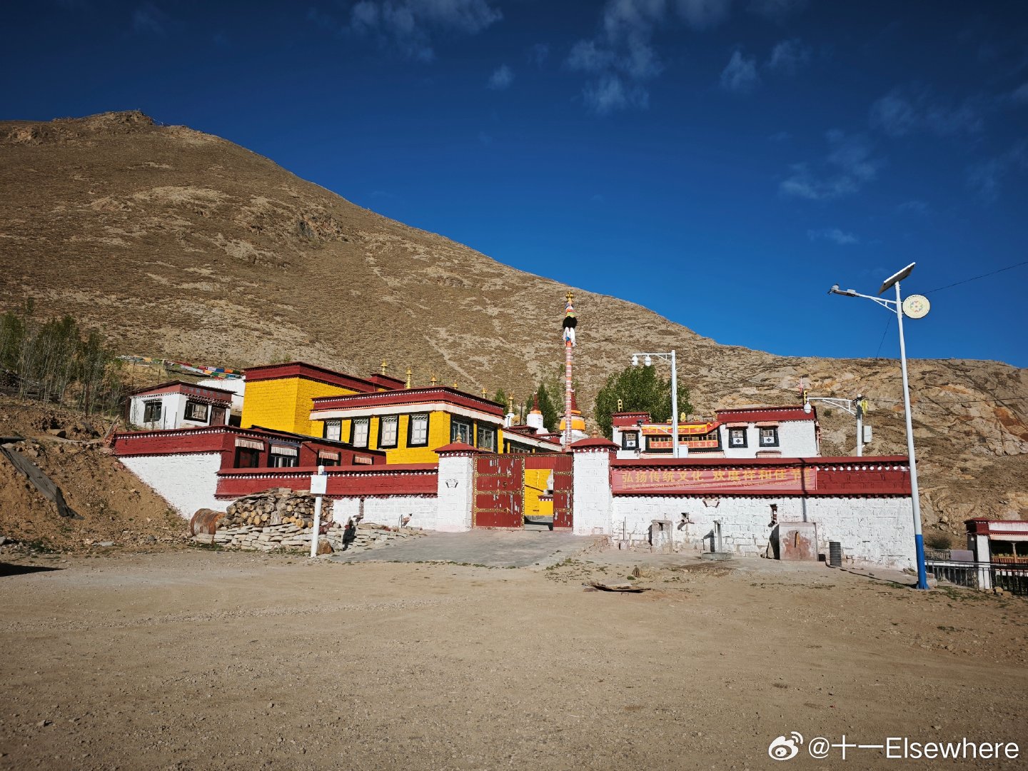 西藏拉萨市，林周县春堆乡，罗杂寺。 拉萨·林周