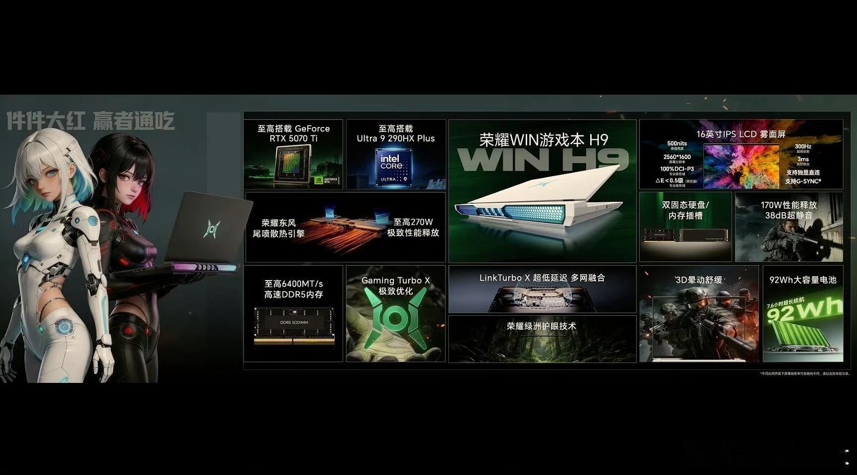 打洲本还得看荣耀WIN今天荣耀新品发布会的主角是游戏本，直接和三角洲行动深度联名