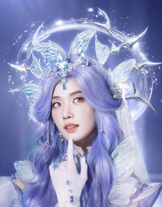 卢昱晓再现超绝白切黑神图卢昱晓这组白切黑神图真的封神了！白衣素净、眉眼清冷，自带