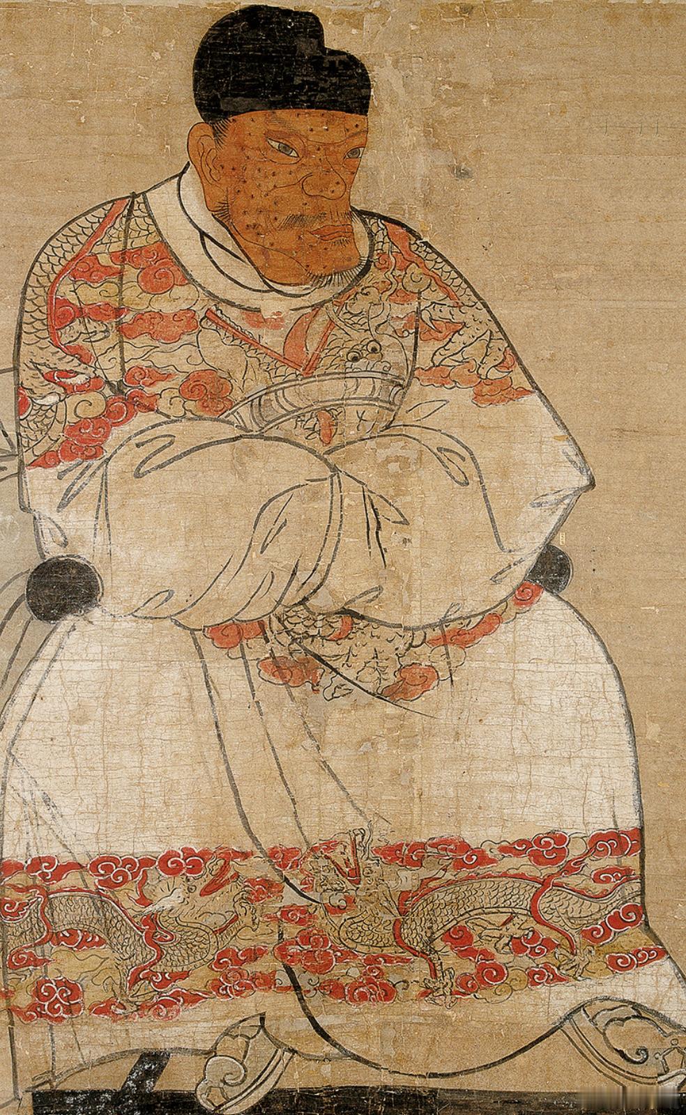 诸葛亮立像轴/明宋太祖赵匡胤画像轴/明元太祖成吉思汗画像/明明太祖朱元璋正形像轴