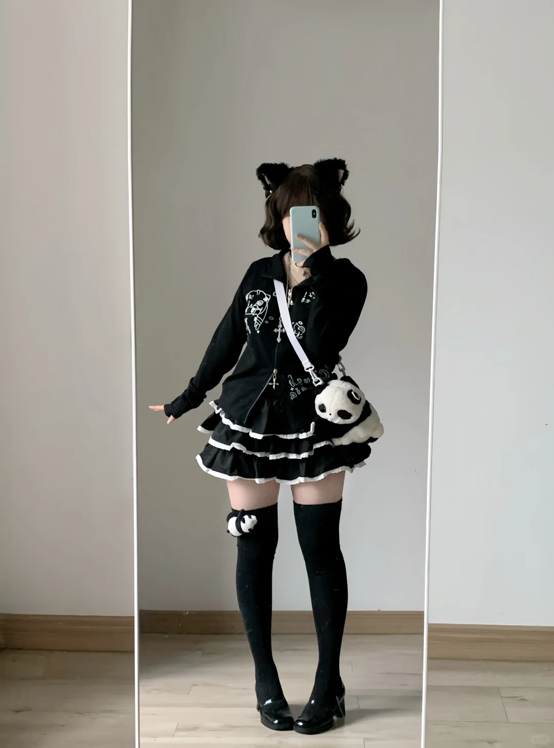 160 120｜微胖日系甜辣显瘦穿搭🐈‍⬛好可爱！