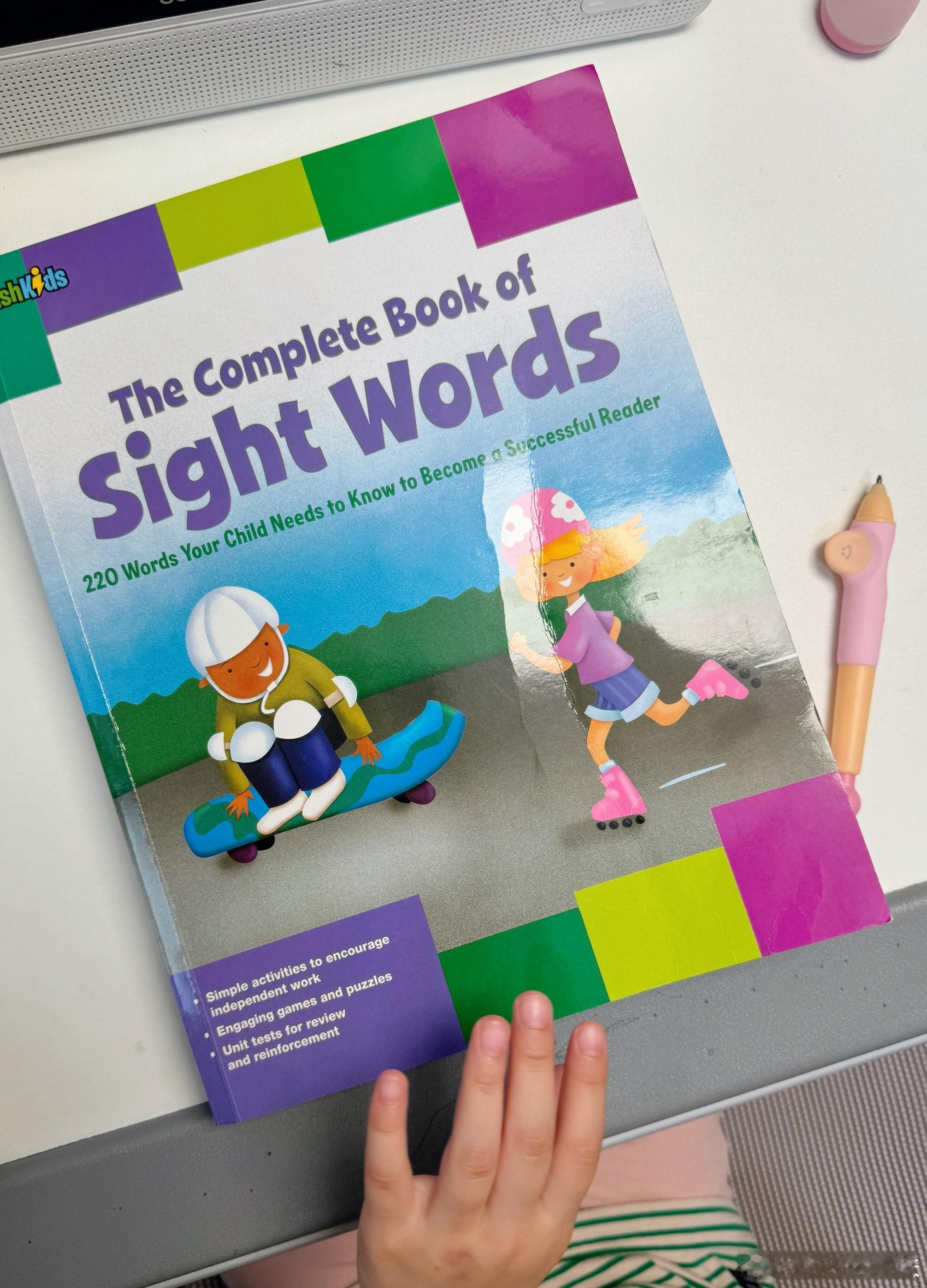 #咕噜上学记# 再次推荐sight words！这本书也是好友推荐我的，确实好。