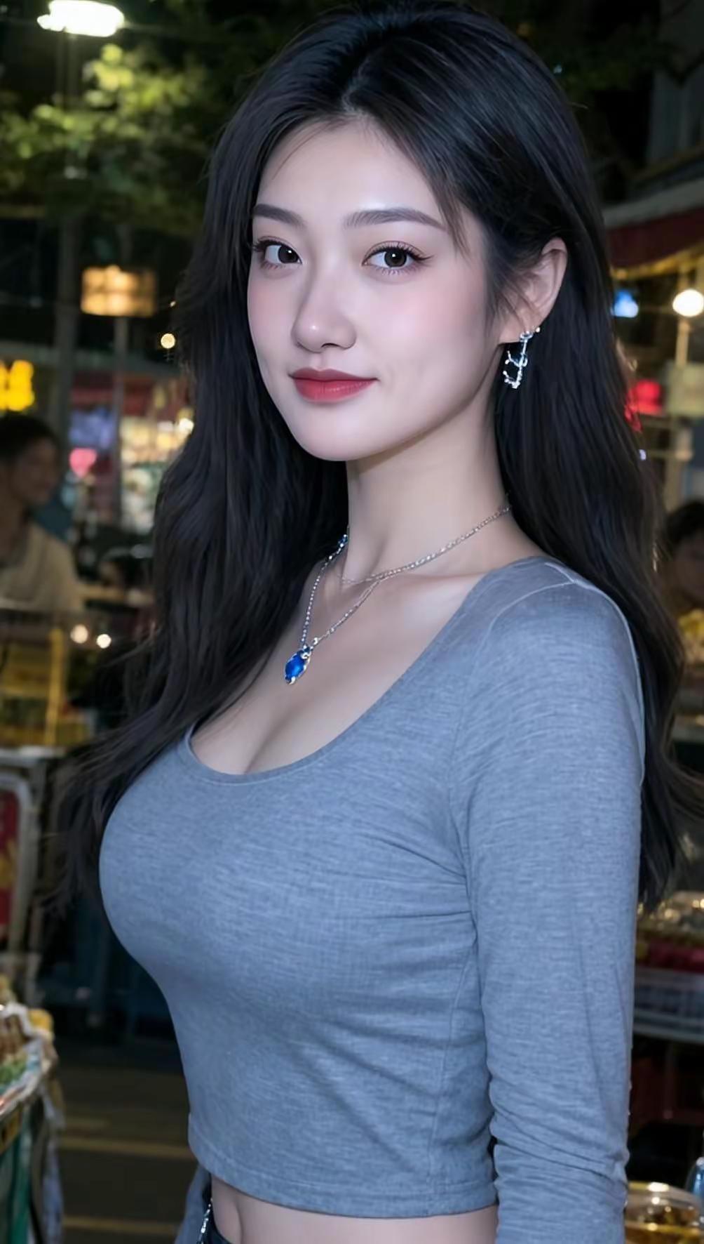 AI夜市时尚写真 李梦