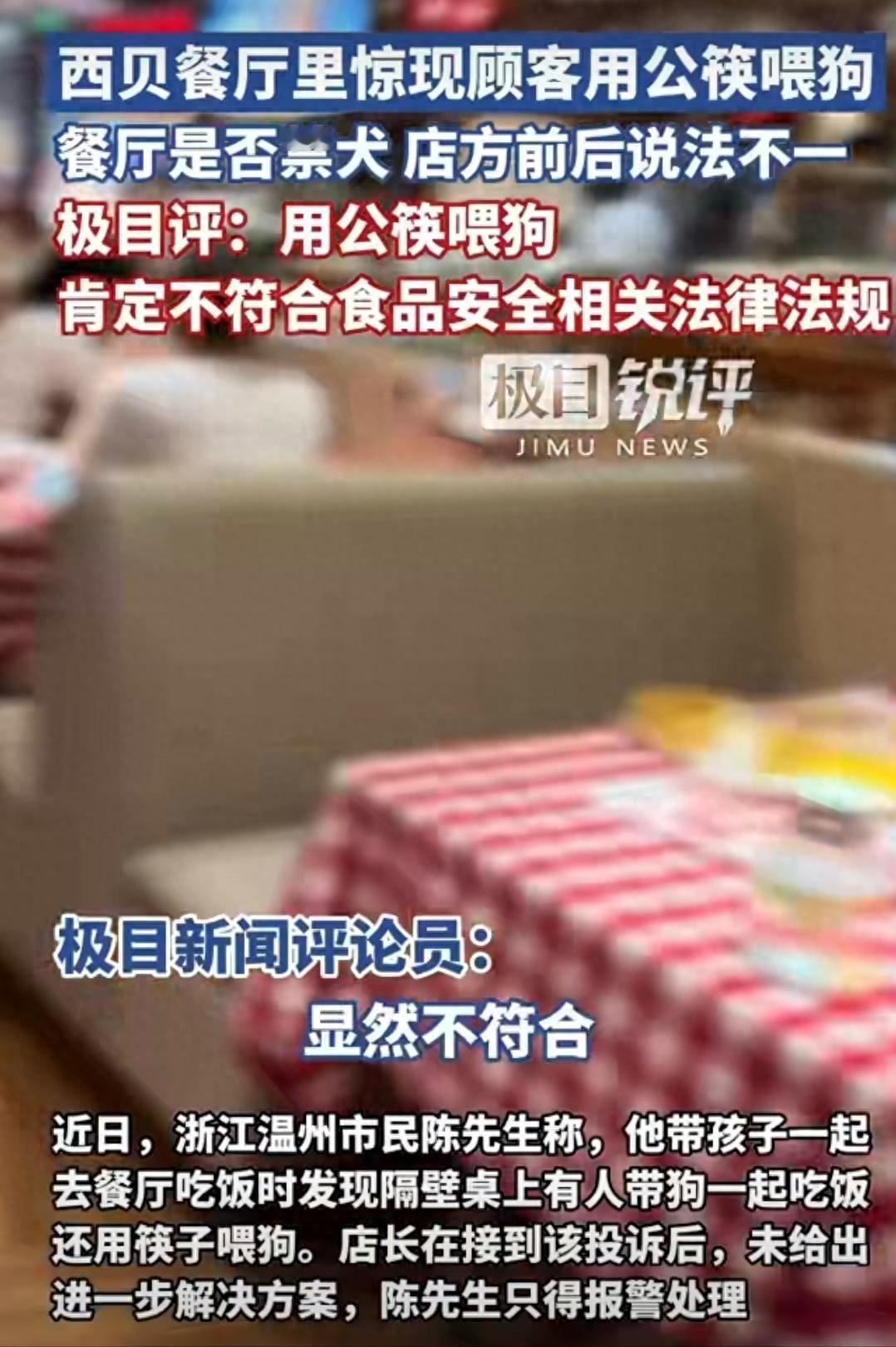 西贝社会性死亡？黑料再被扒，预制菜是冰山一角，“公筷喂狗” 的卫生乱象，家长们彻
