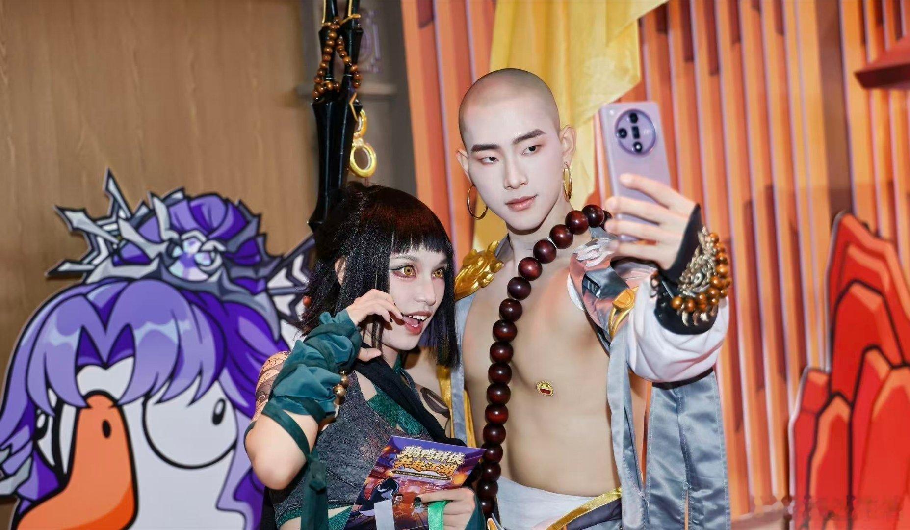 上海CJ展混进了武林高手鹅鸭杀联动剑三亮相ChinaJoy，武侠国风遇上推理玩法