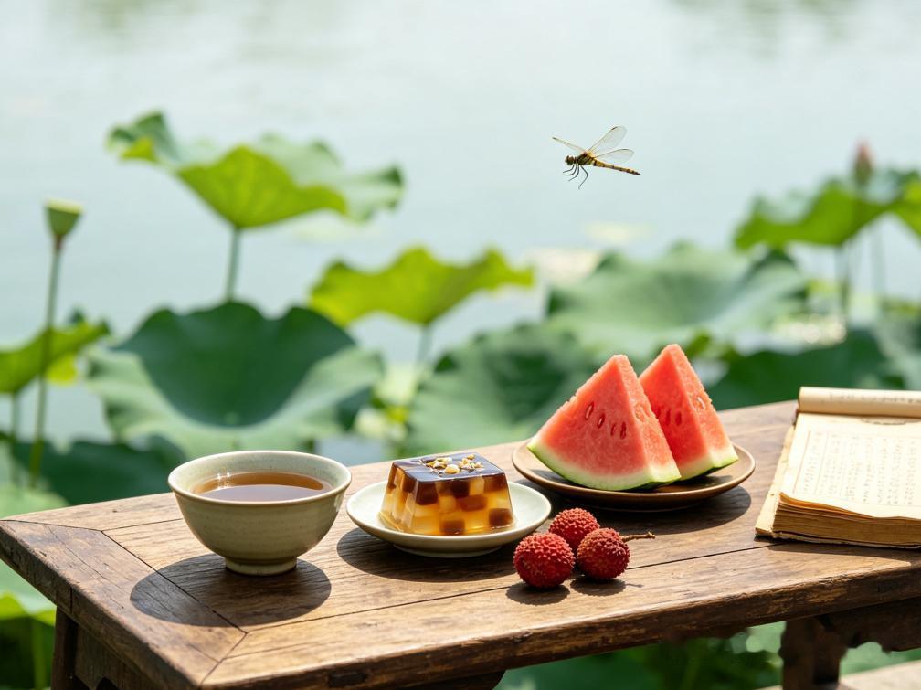 西江月 · 夏日

昨夜倾盆大雨，今朝红日微风。
谁能管住此苍穹？一笑无须惊恐。