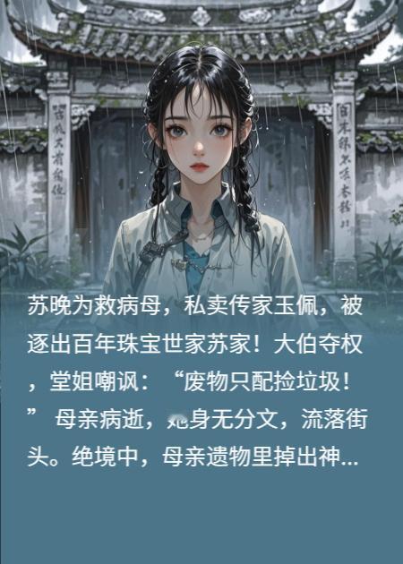 暴雨如注，砸在苏家老宅的青瓦上，噼啪作响。

祠堂内，烛火摇曳，映照着苏家列祖列