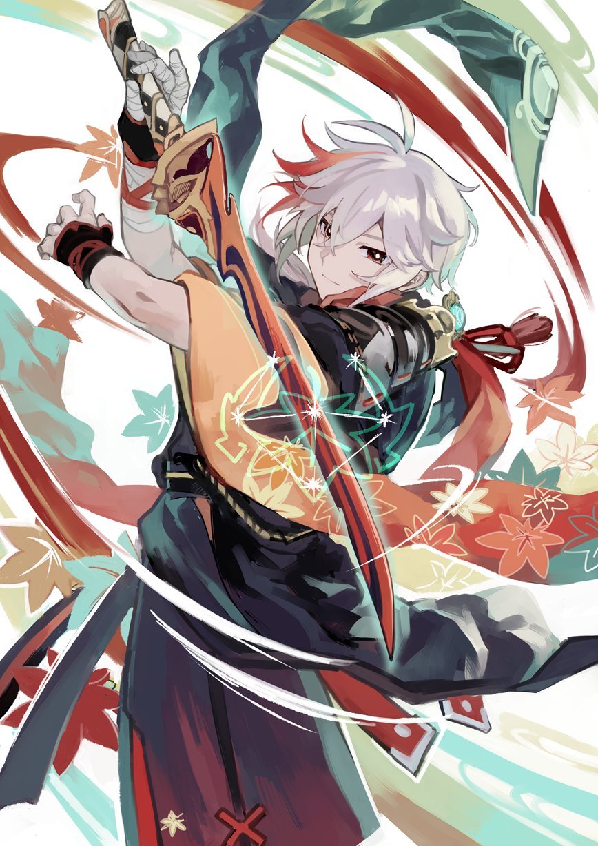 枫原万叶cr:画师 komejirushi_com#原神##原神5.0版本##超