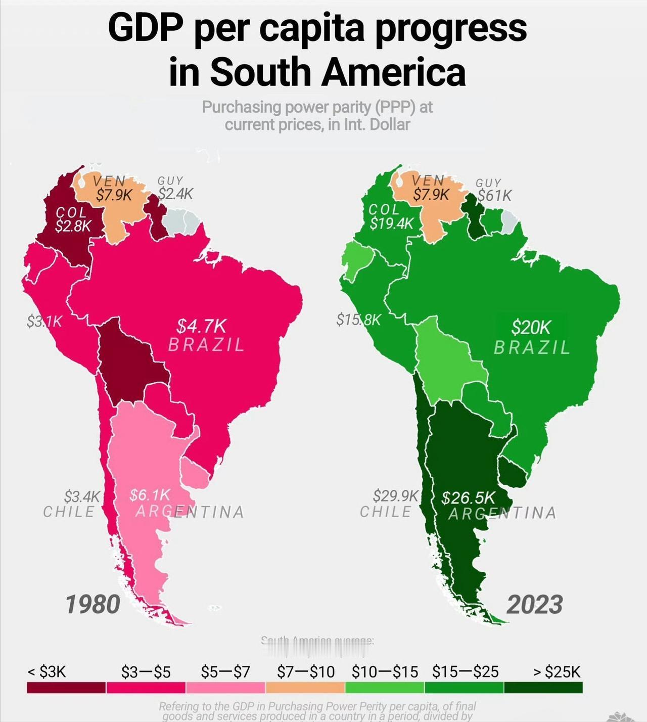 委内瑞拉，何以至此？
南美有两个国家的命运很有意思，一个是智利，一个是委内瑞拉，
