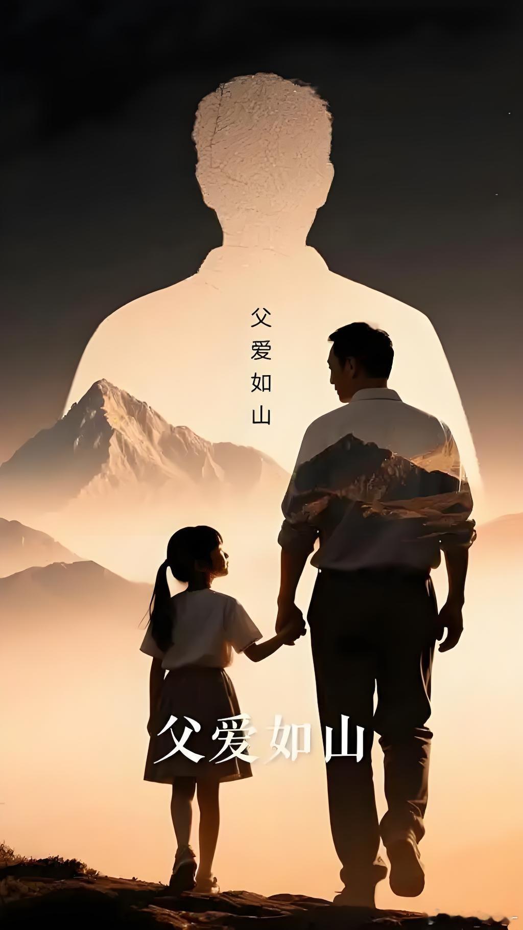 父爱如山、父爱无言！祝平凡而伟大的您父亲节快乐