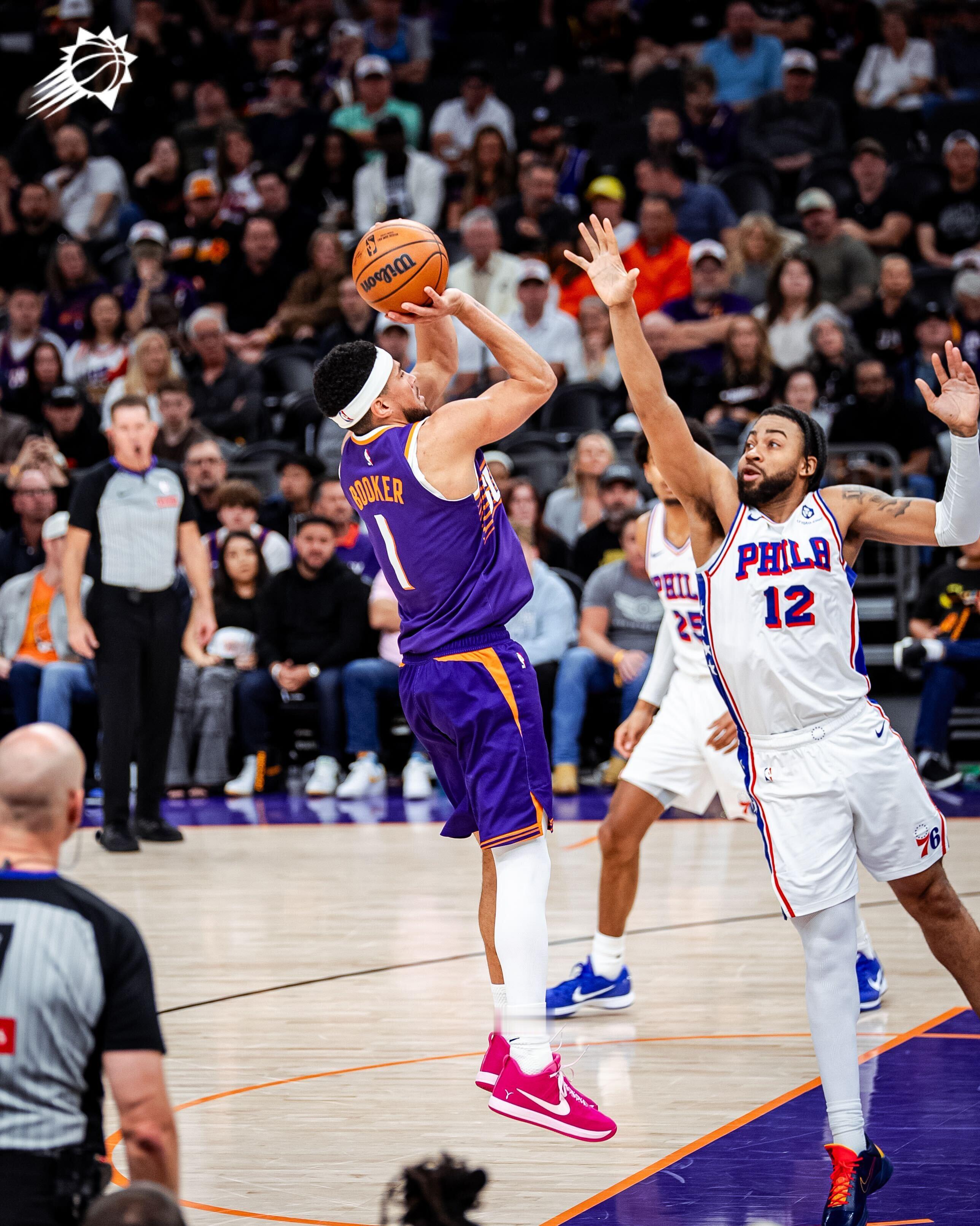 双星复出，逐渐找回状态！正负值：布克+2 & 格林+7菲尼克斯太阳 ｜旭日东升 