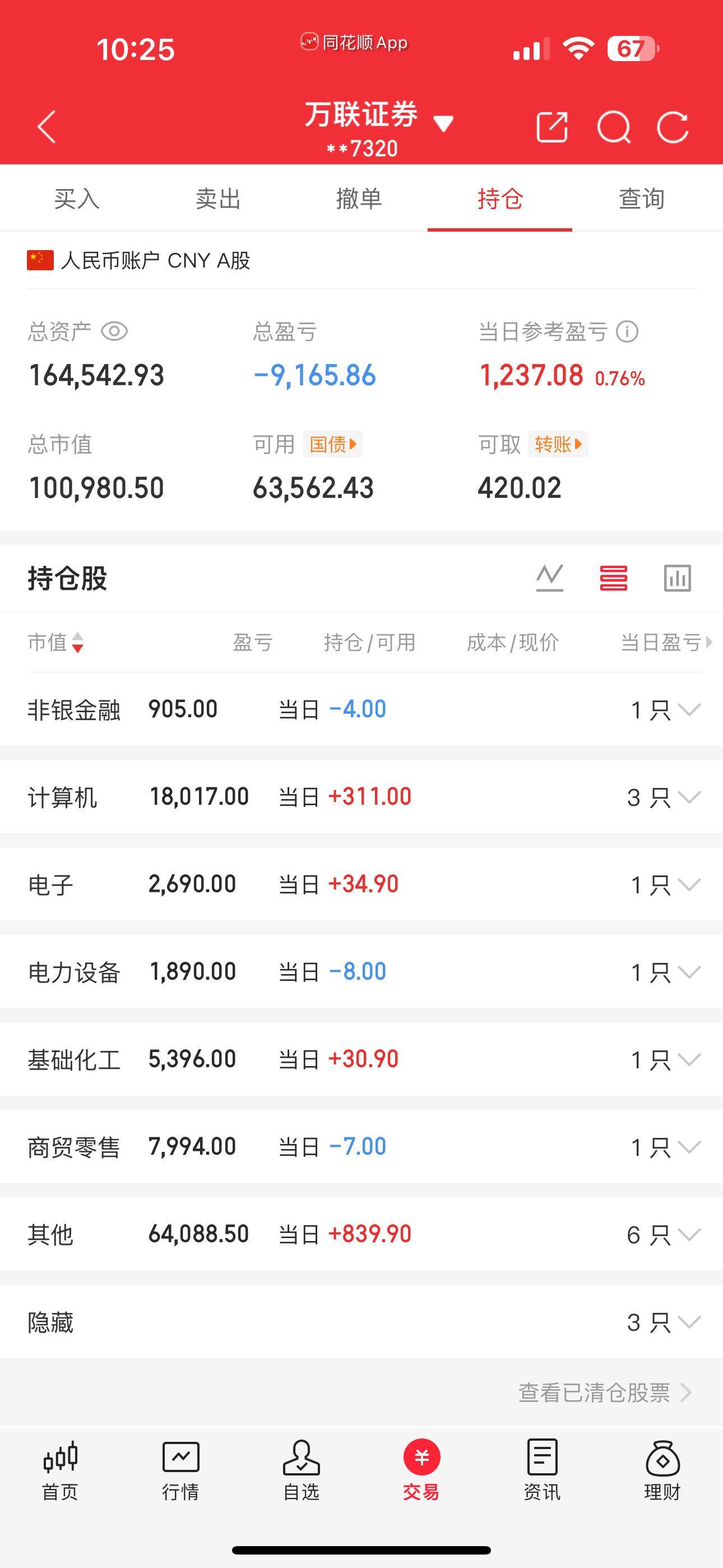 股票实盘记录短线