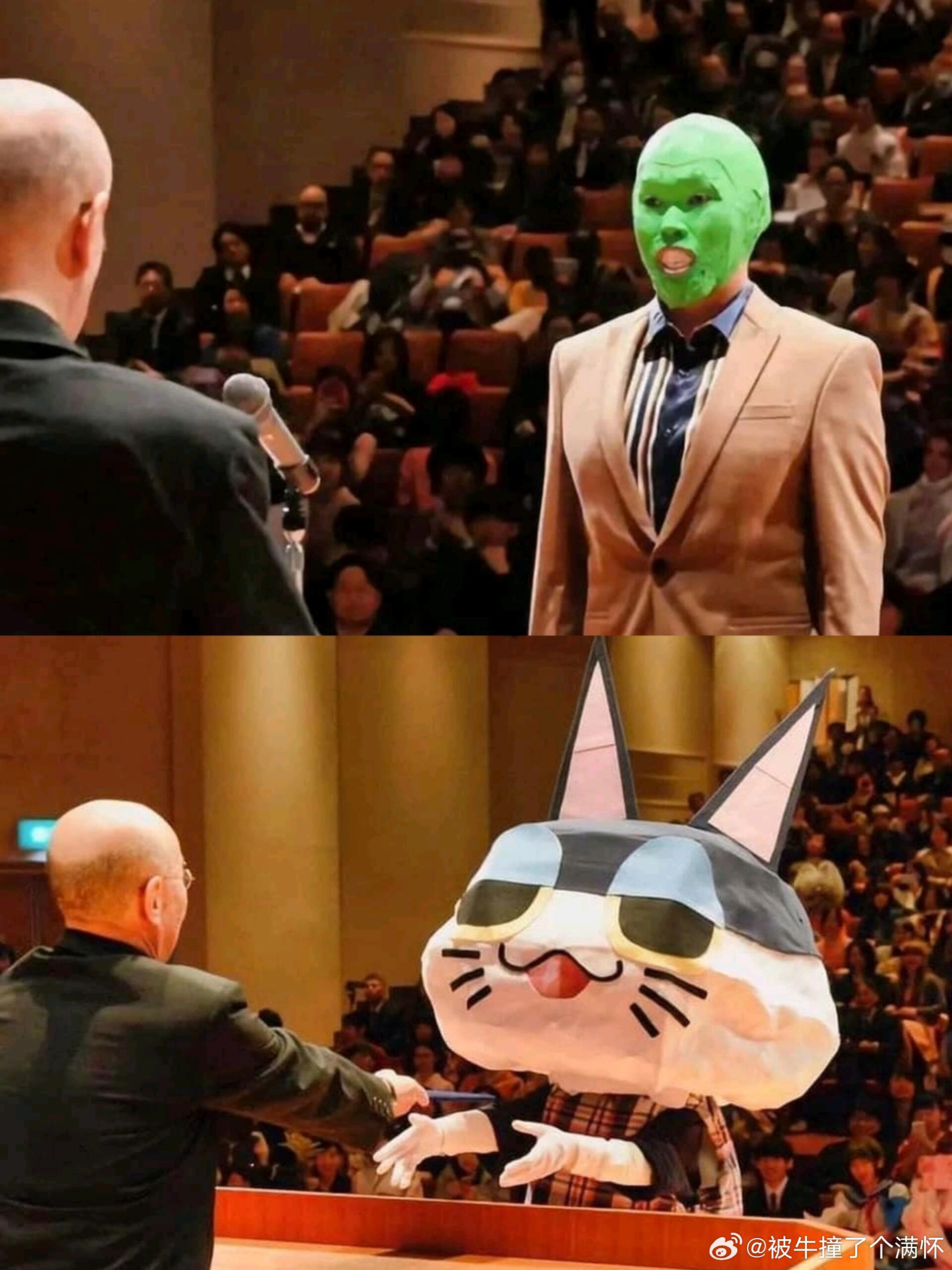 #当毕业礼允许学生自由着装# 当毕业典礼允许学生穿任何喜欢的服装上台的，于是画风