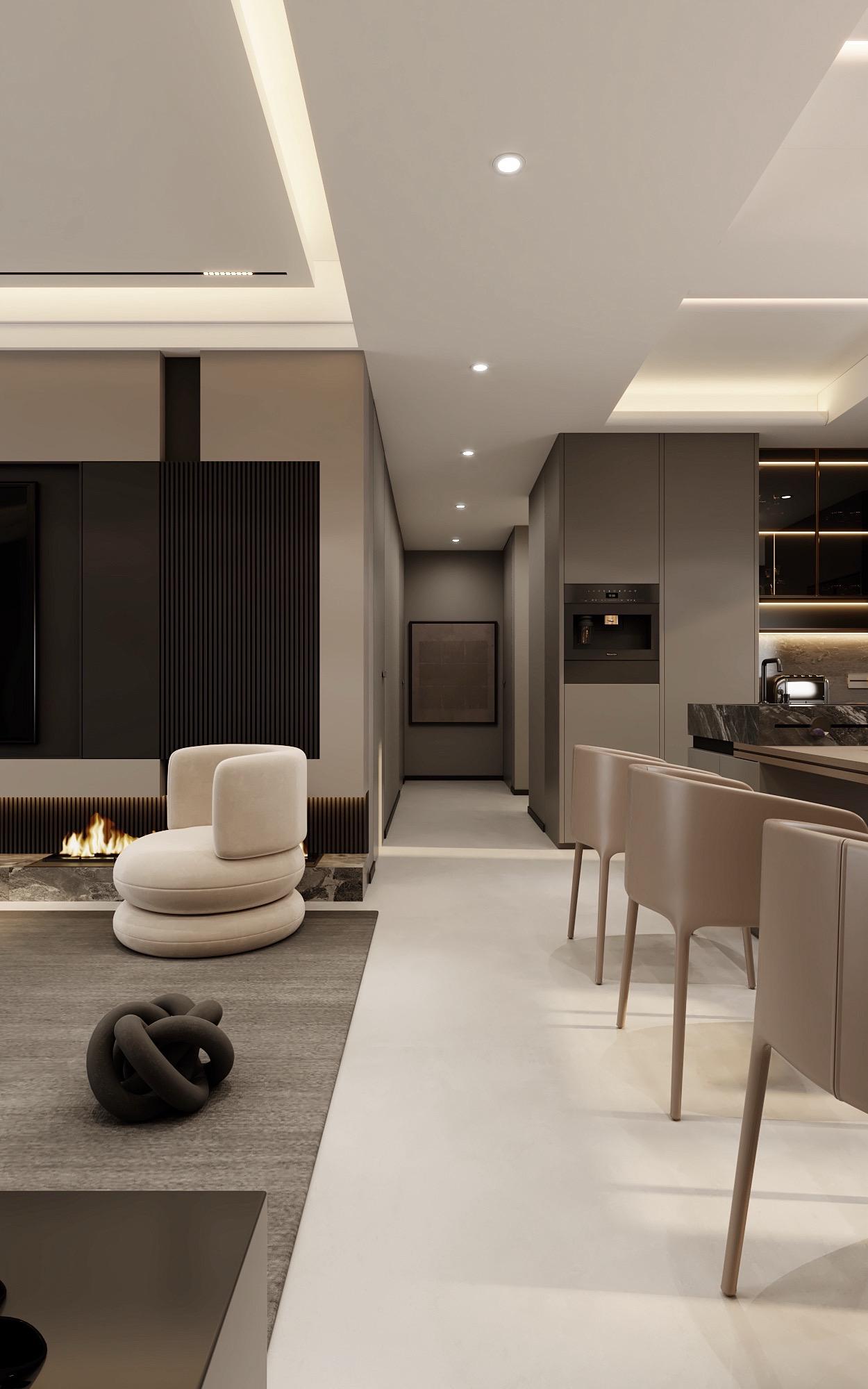 113 ㎡ 灰咖色系