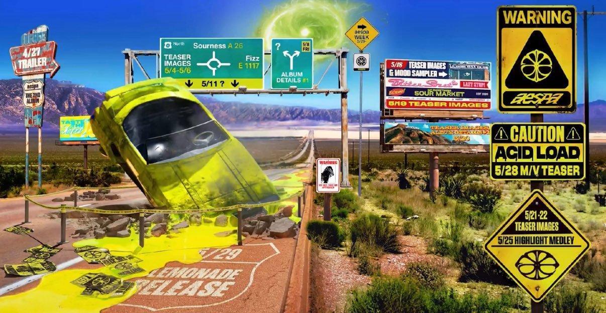 aespa 正规2辑 ‘LEMONADE’ 回归日程表📆4/27 Traile