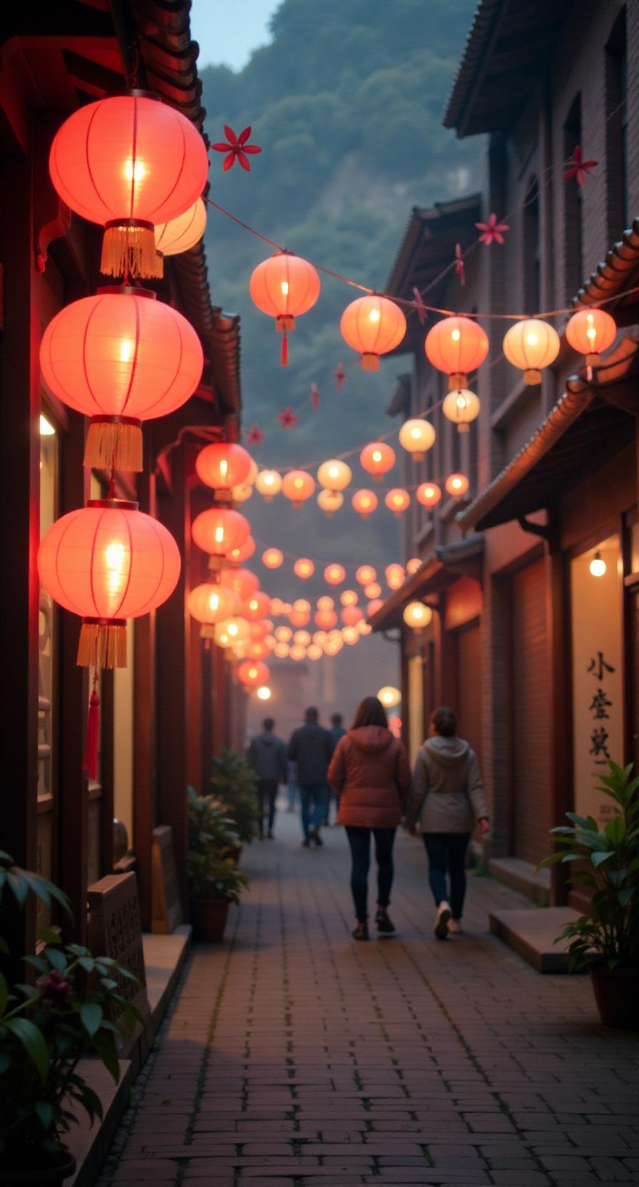 赏析：这幅对联的下联“跃马扬鞭迎新春”与上联“张灯结彩送旧岁”相映成趣。从内容上