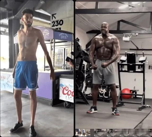 还得是奥胖。
以前的中锋：体重150KG，身高2.16米，篮下破坏力恐怖，得分和