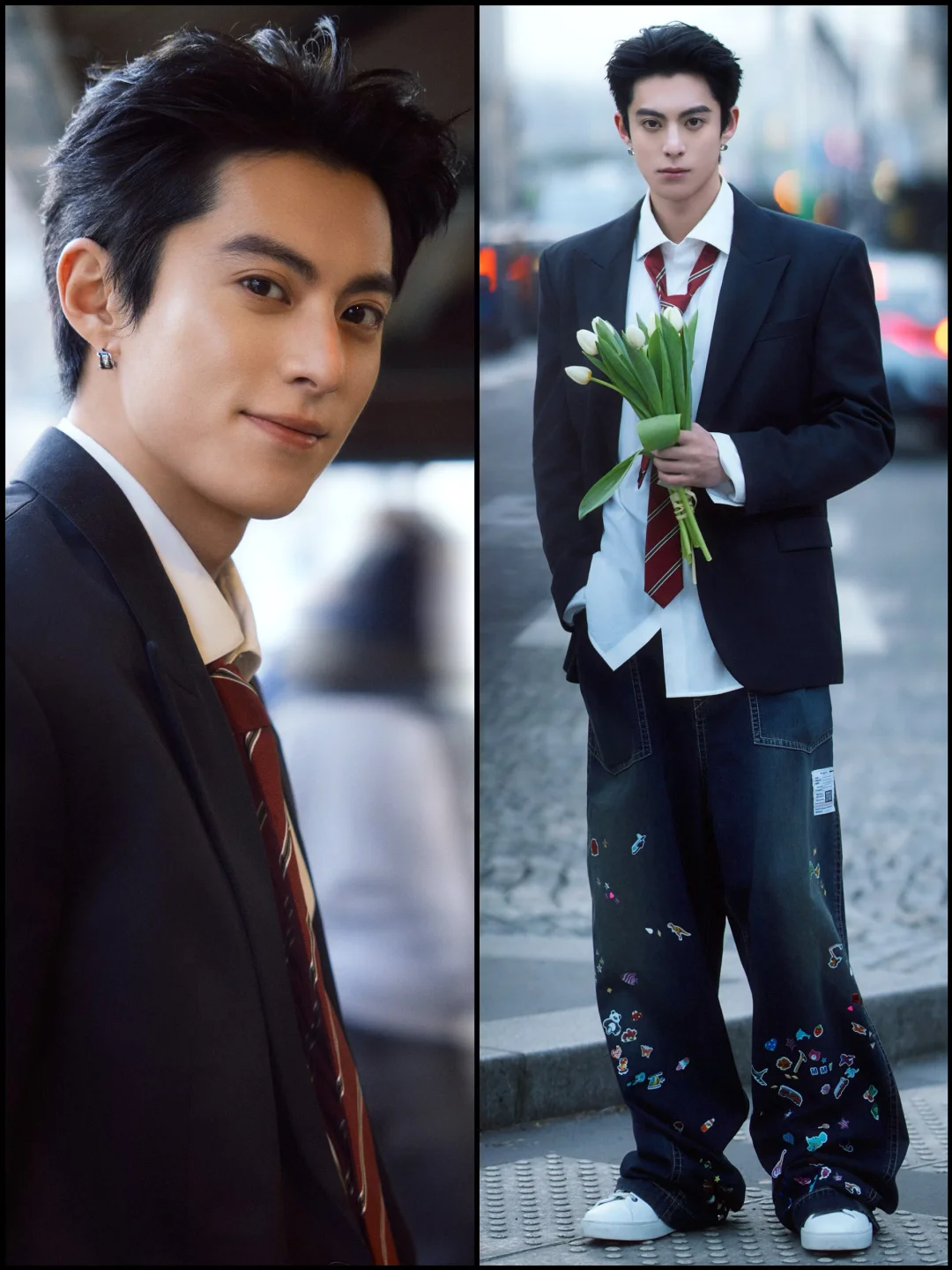 王鹤棣出道8年！制服道明寺永远是白月光！